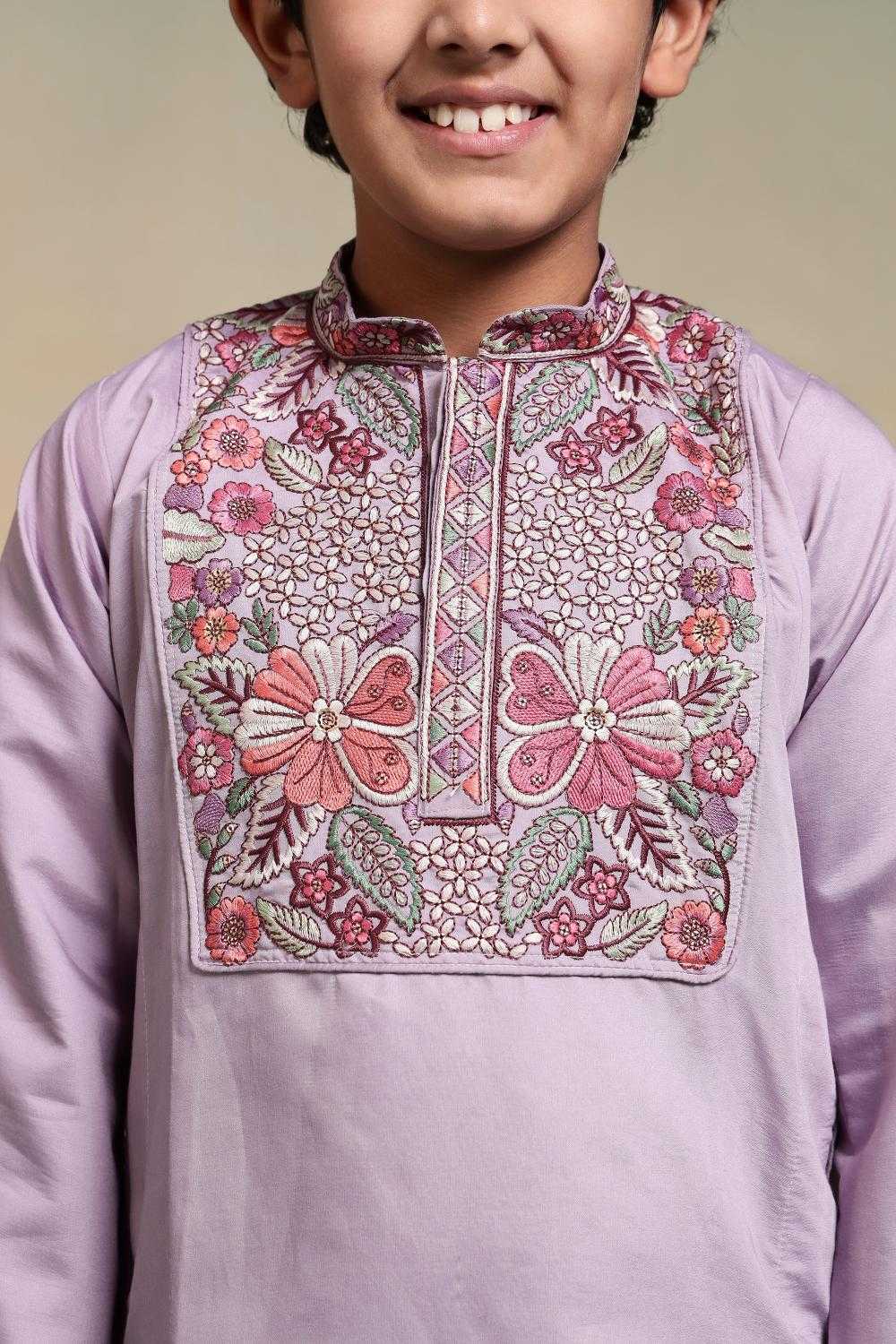 YNF Wholesale Silk Boys Kurta Pyjama RIN202 91101 SHAAHI JUNIOR | Surat Manufacturer