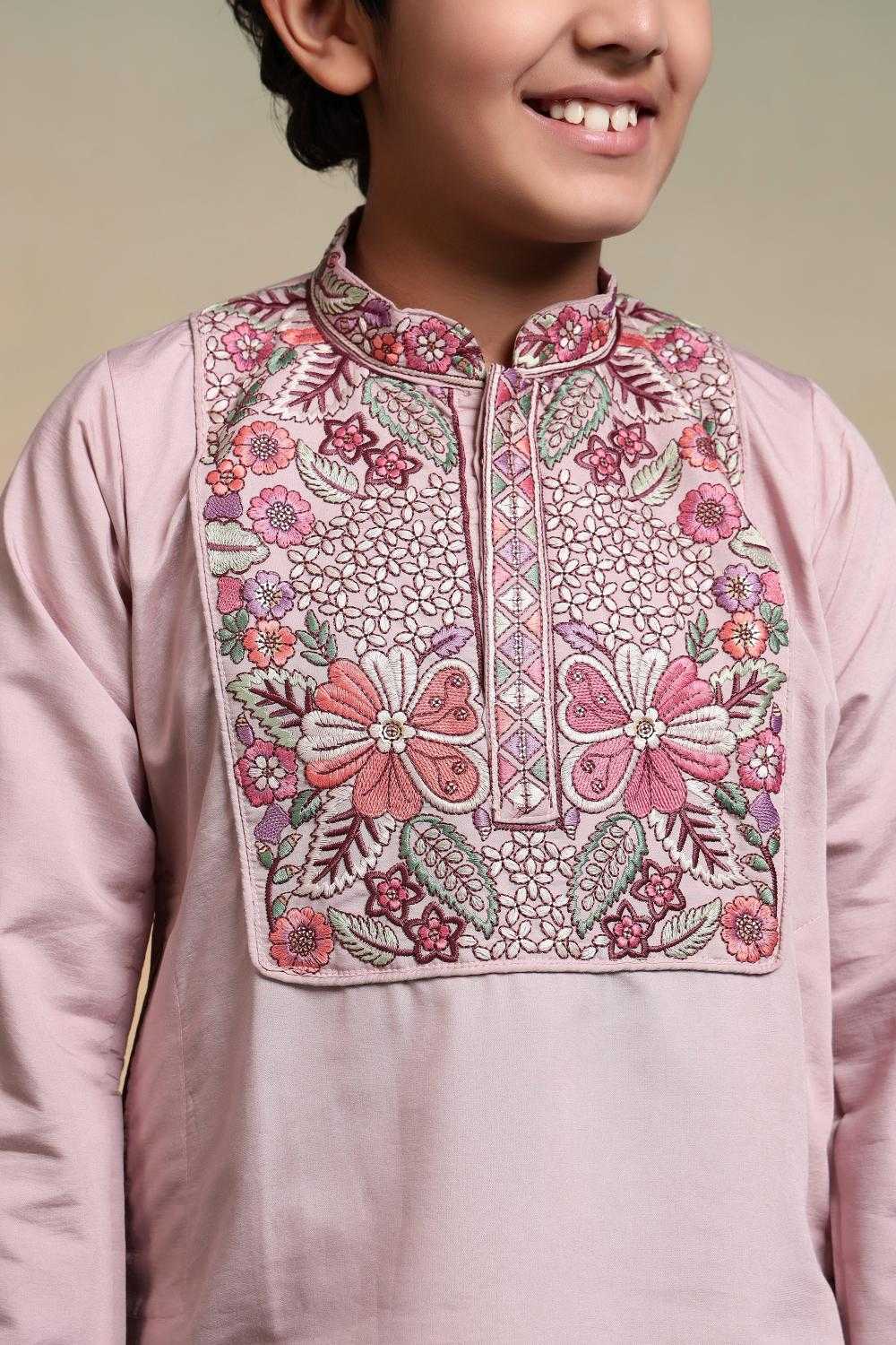 YNF Wholesale Silk Boys Kurta Pyjama RIN202 91101 SHAAHI JUNIOR | Surat Manufacturer