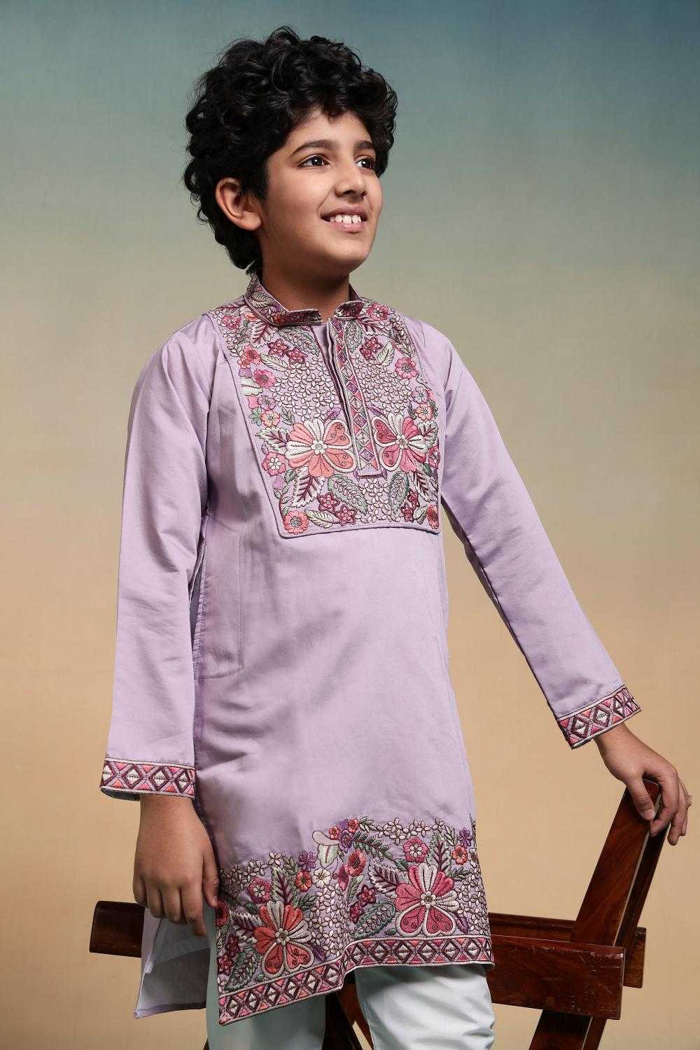 YNF Wholesale Silk Boys Kurta Pyjama RIN202 91101 SHAAHI JUNIOR | Surat Manufacturer