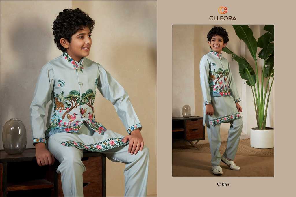 YNF Wholesale Silk Viscose Kids Traditional Outfits KESH481 CLLEORA ROYAL 91061 | Surat Manufacturer