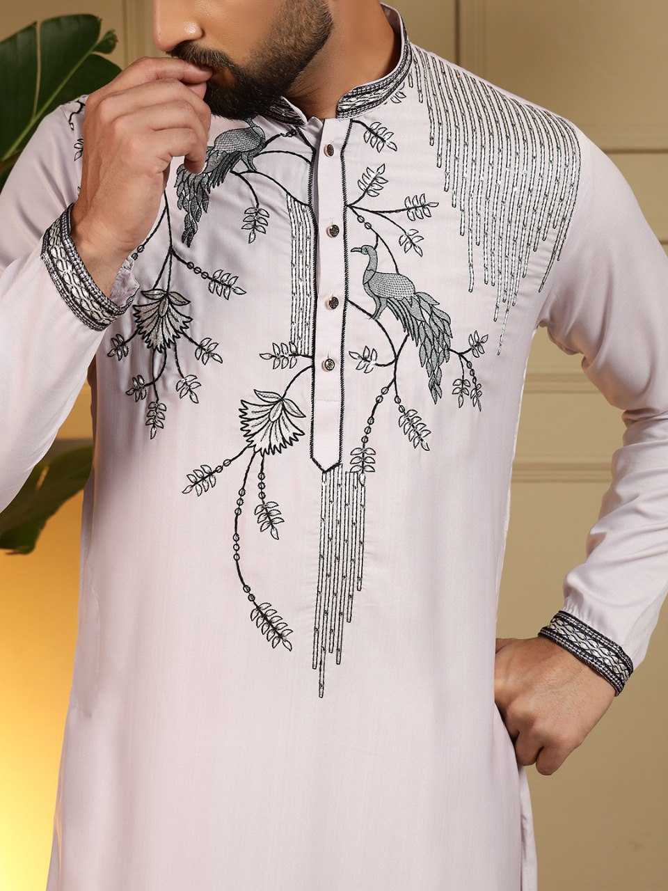 YNF Wholesale Silk Viscose Mens Kurta Pyjama KESH629 123 | Surat Manufacturer