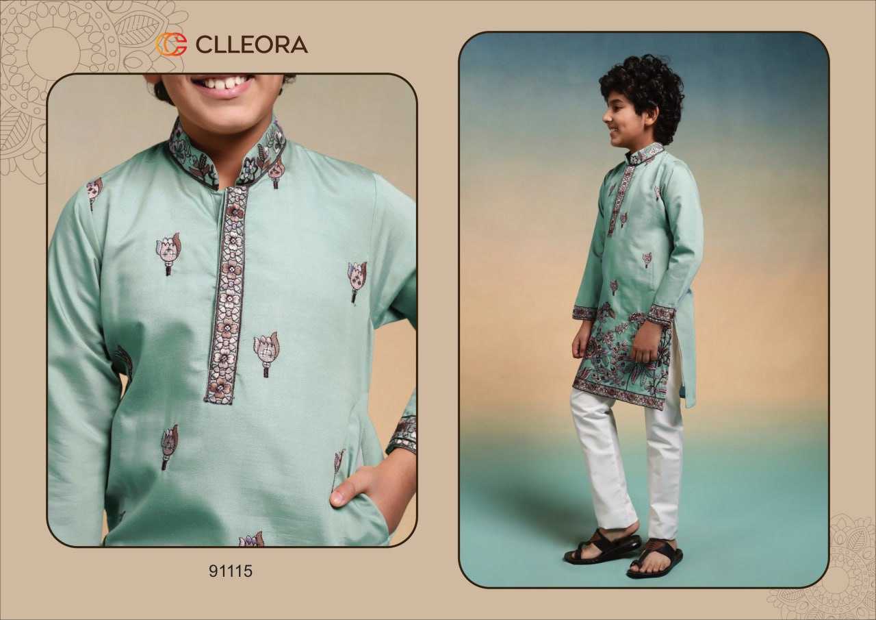 Ynf Silk Viscose  Kids Wear Wholesale Kids Ethnic Wear Kids Traditional Outfits Kids Kurta Pajama Manufacturer - YNF Online