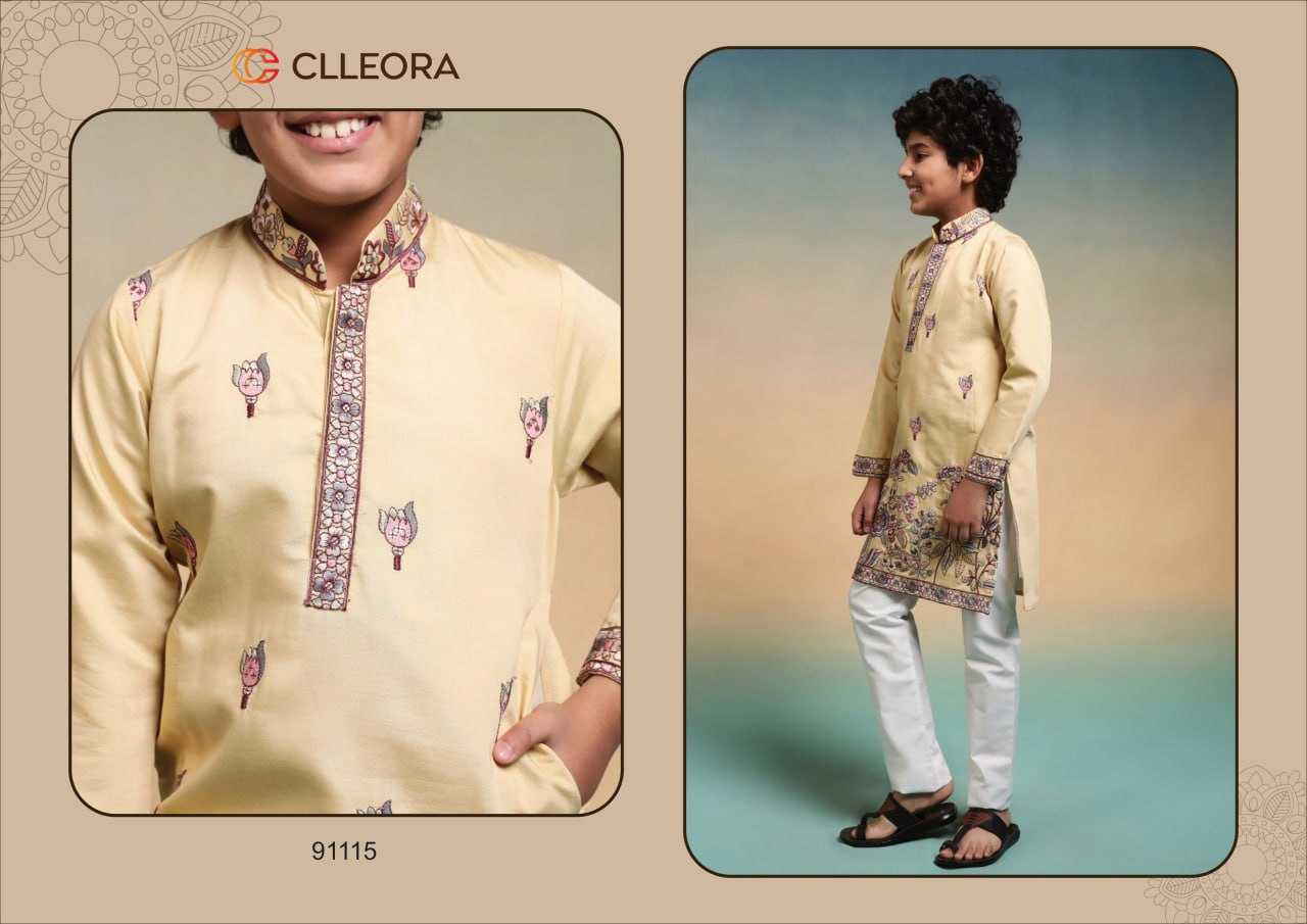 Ynf Silk Viscose  Kids Wear Wholesale Kids Ethnic Wear Kids Traditional Outfits Kids Kurta Pajama Manufacturer - YNF Online