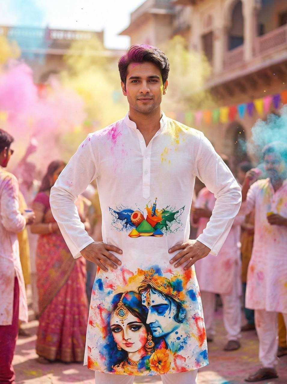 YNF Wholesale Slub Reyon Holi Collections RIN131 Holi | Surat Manufacturer