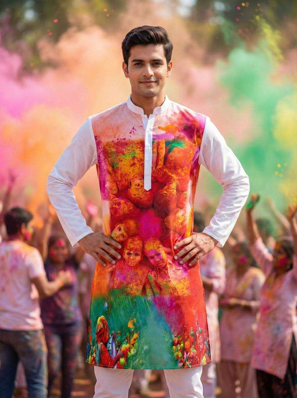 YNF Wholesale Slub Reyon Holi Collections RIN131 Holi | Surat Manufacturer