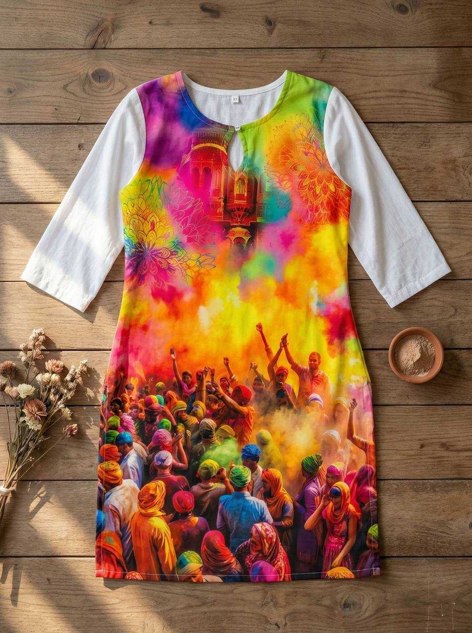 YNF Wholesale Slub Reyon Holi Collections RIN131 Holi | Surat Manufacturer