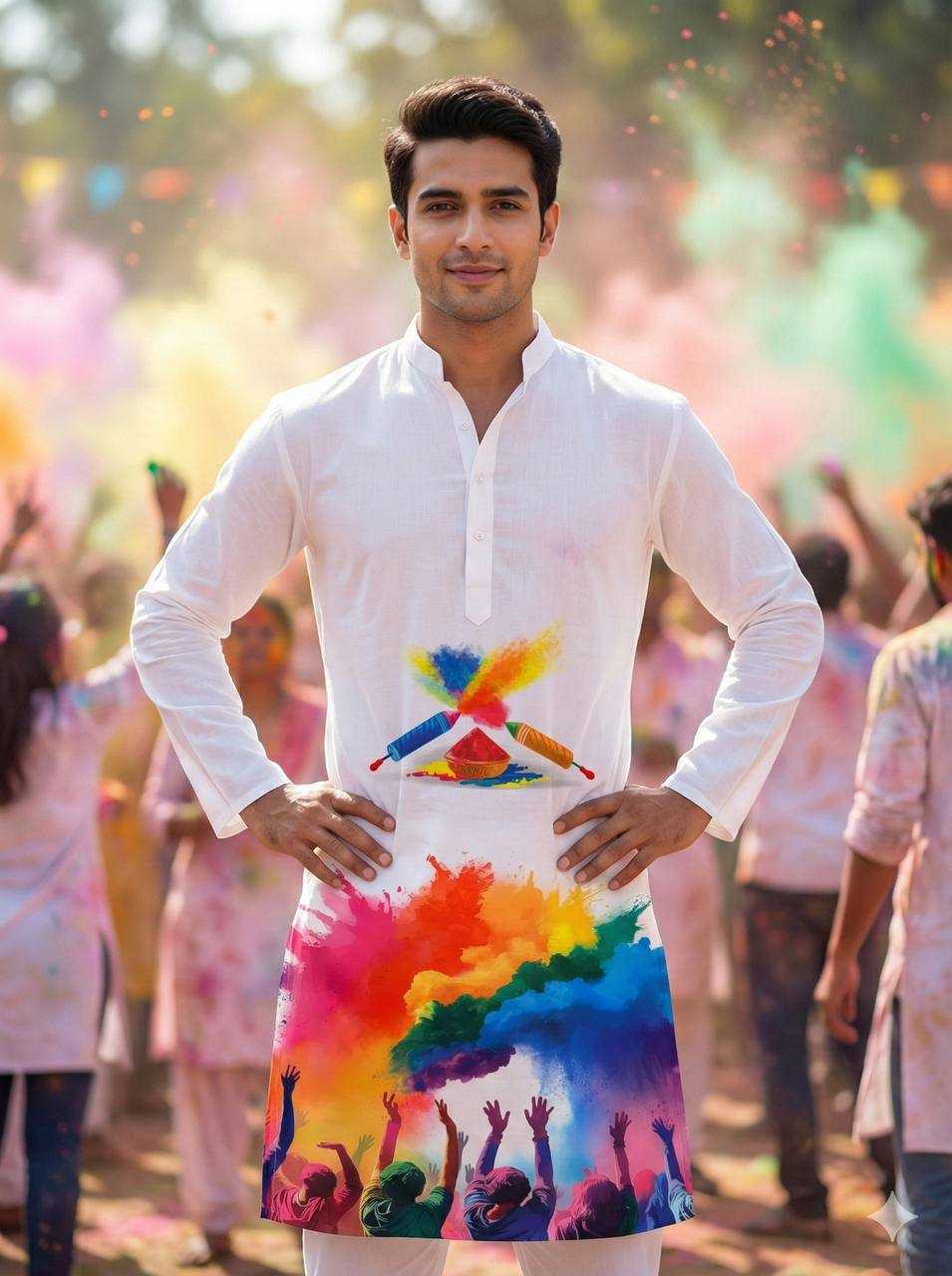 YNF Wholesale Slub Reyon Holi Collections RIN131 Holi | Surat Manufacturer