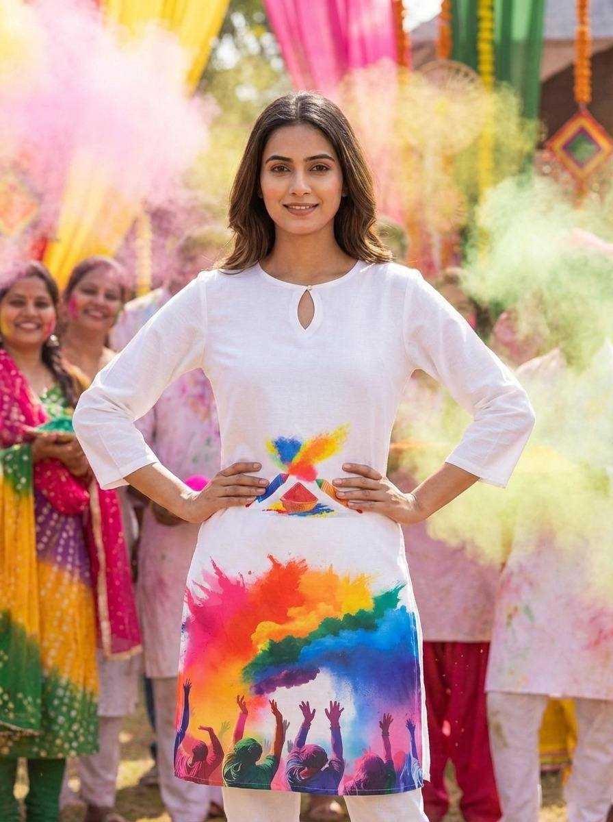YNF Wholesale Slub Reyon Holi Collections RIN131 Holi | Surat Manufacturer