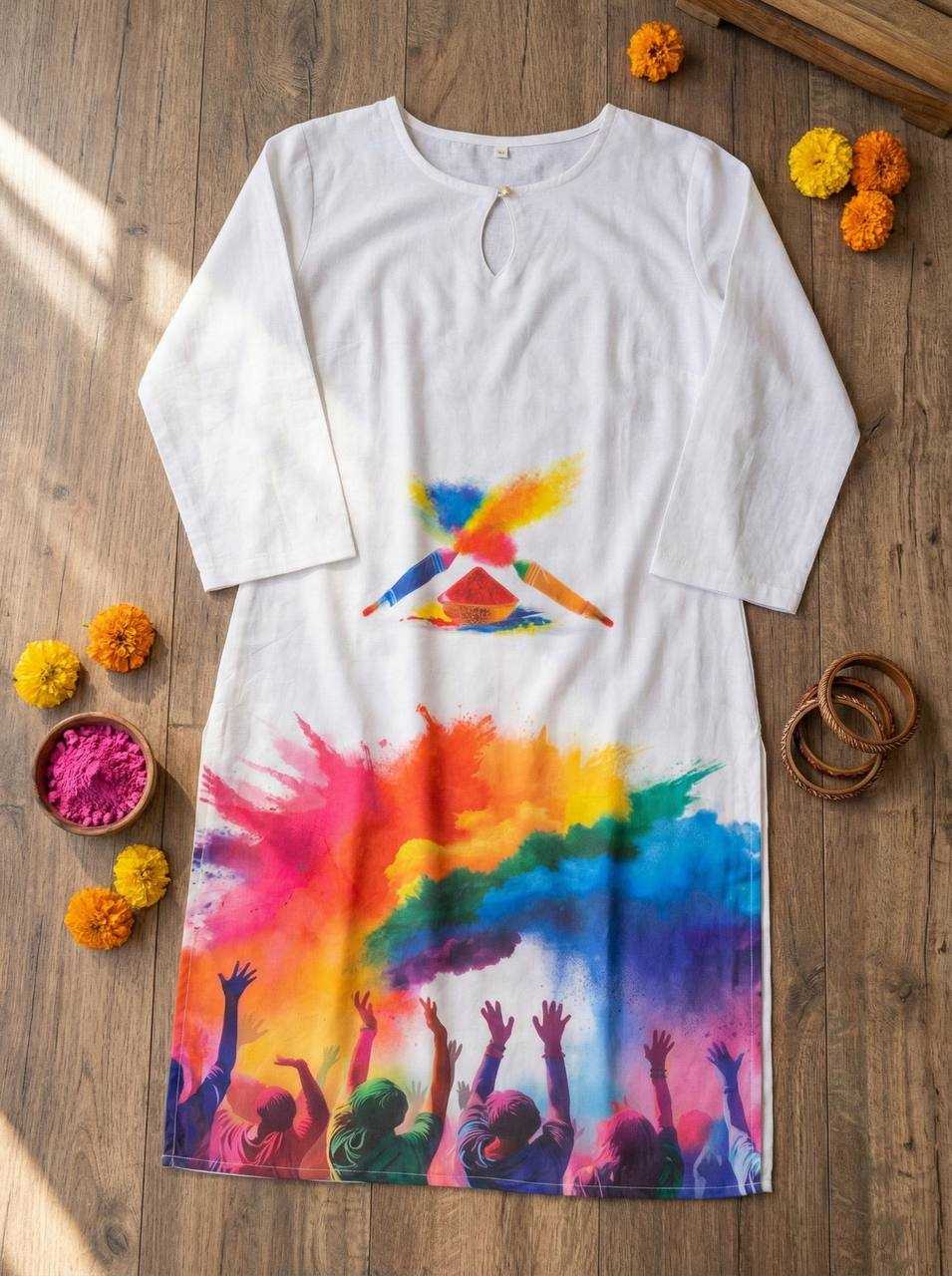 YNF Wholesale Slub Reyon Holi Collections RIN131 Holi | Surat Manufacturer