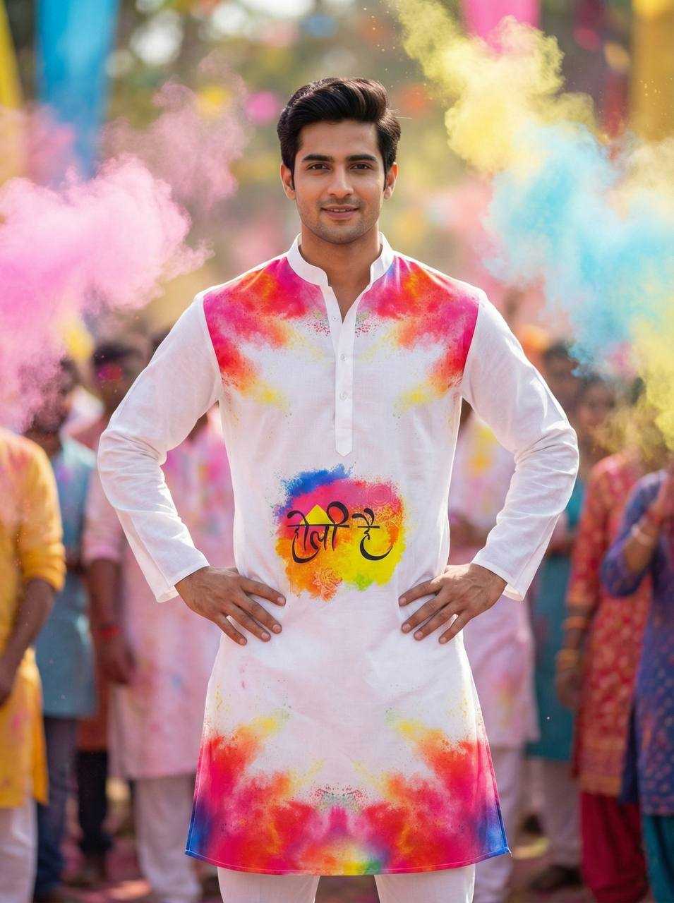 YNF Wholesale Slub Reyon Holi Collections RIN131 Holi | Surat Manufacturer