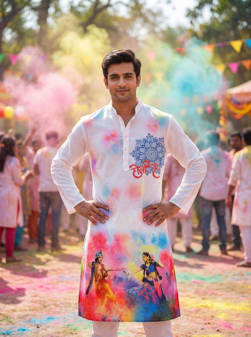 YNF Wholesale Slub Reyon Holi Collections RIN131 Holi | Surat Manufacturer