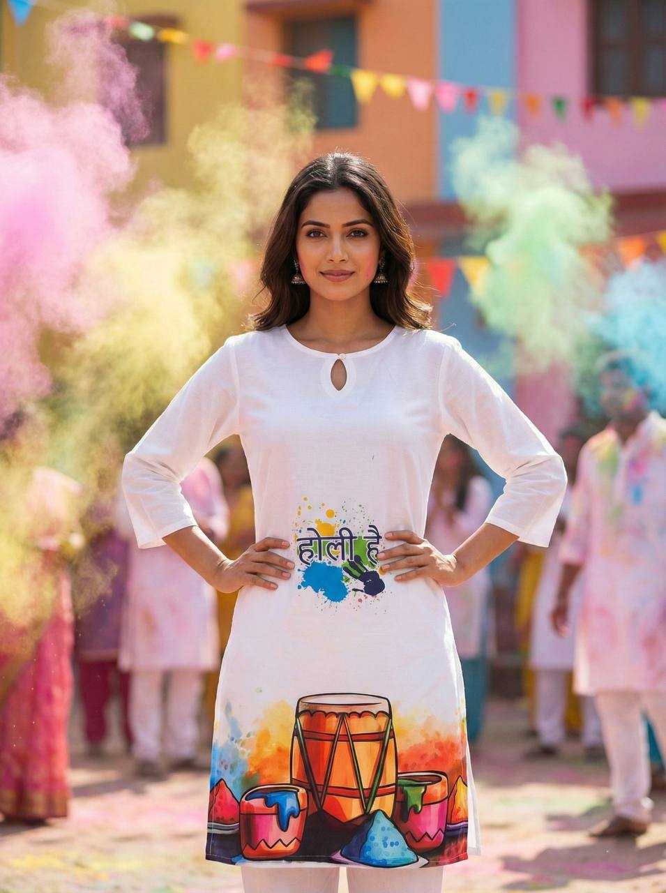 YNF Wholesale Slub Reyon Holi Collections RIN131 Holi | Surat Manufacturer