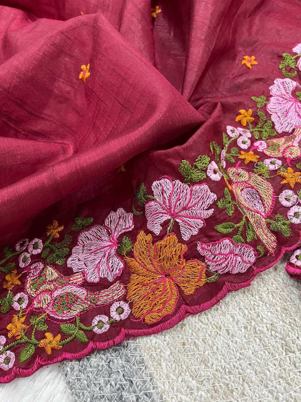 YNF Wholesale Slub Silk Embroidered Sarees KESH621 6072 | Surat Manufacturer