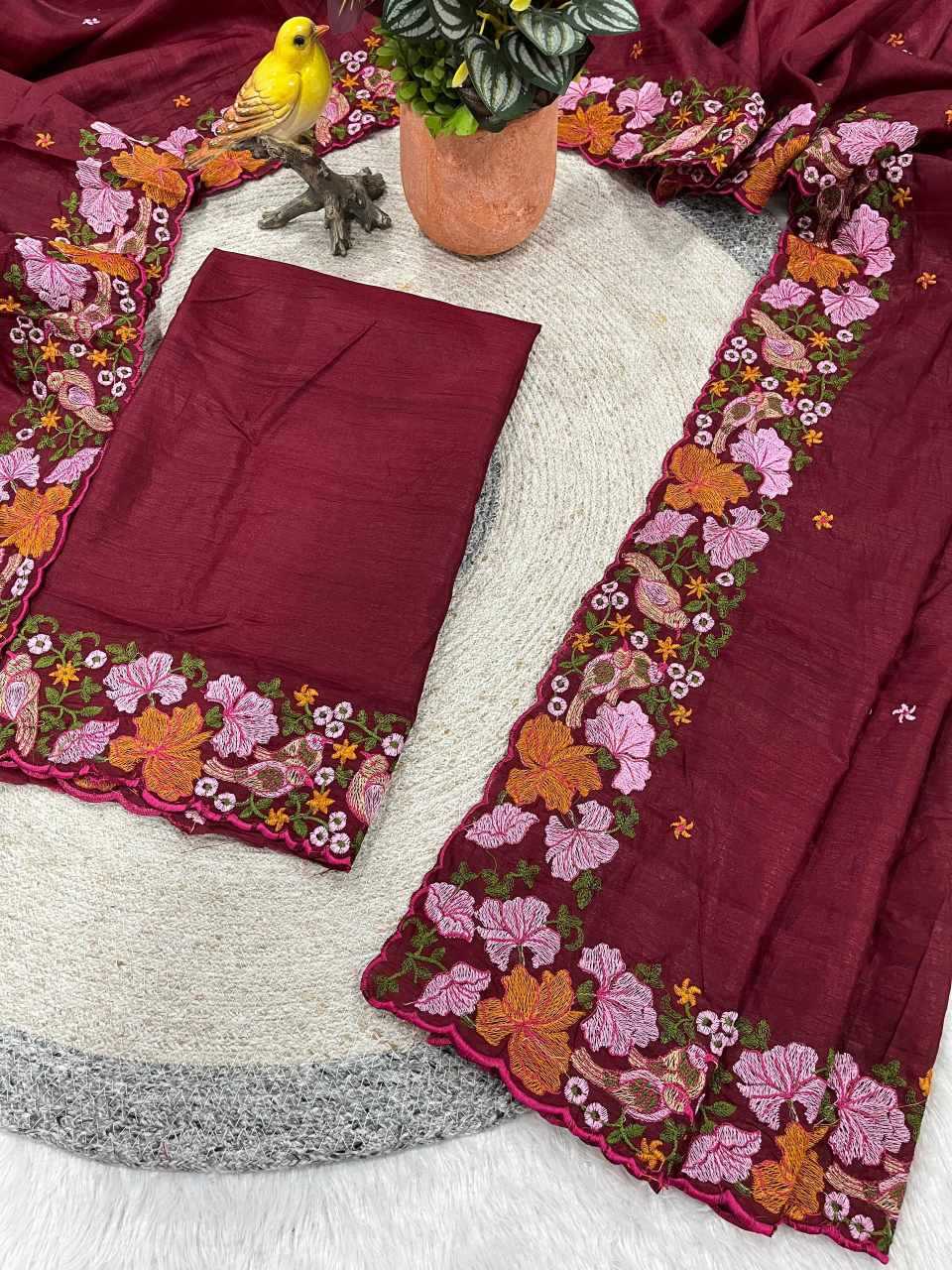 YNF Wholesale Slub Silk Embroidered Sarees KESH621 6072 | Surat Manufacturer