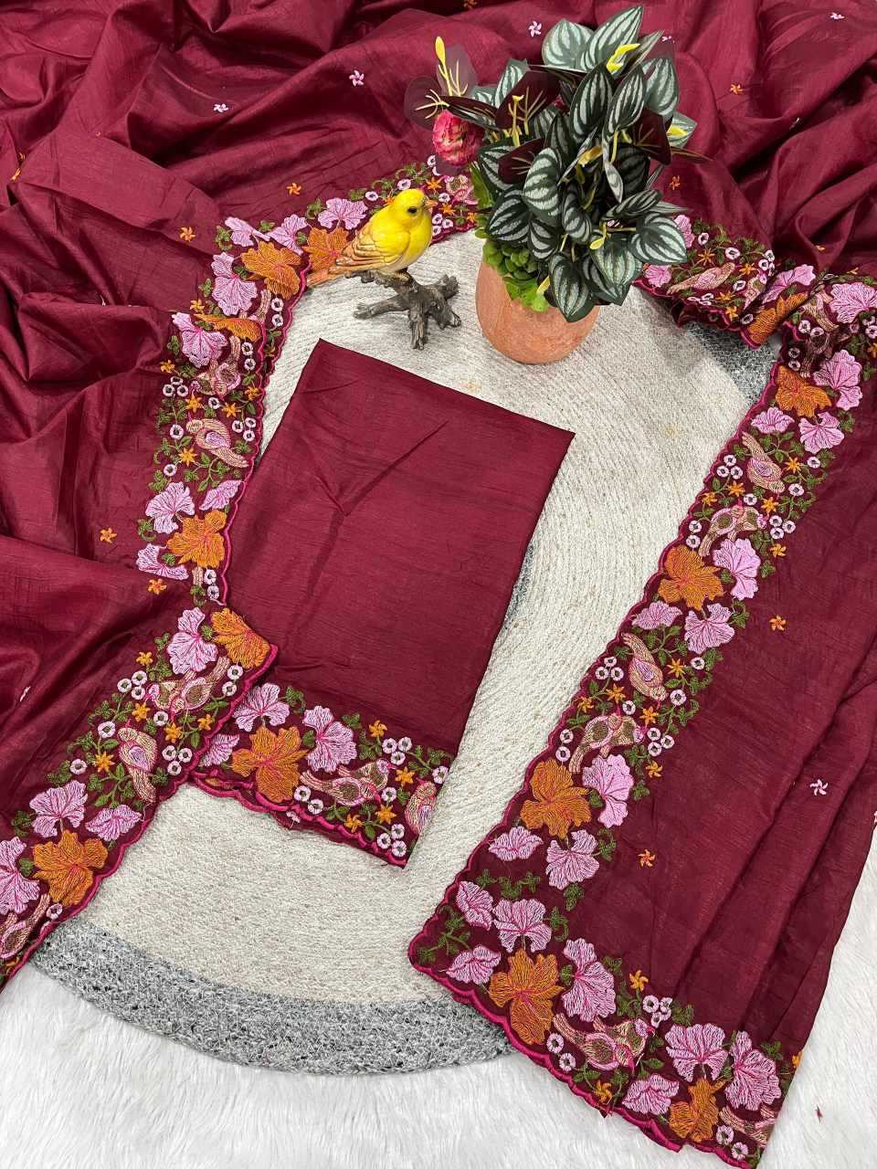 YNF Wholesale Slub Silk Embroidered Sarees KESH621 6072 | Surat Manufacturer