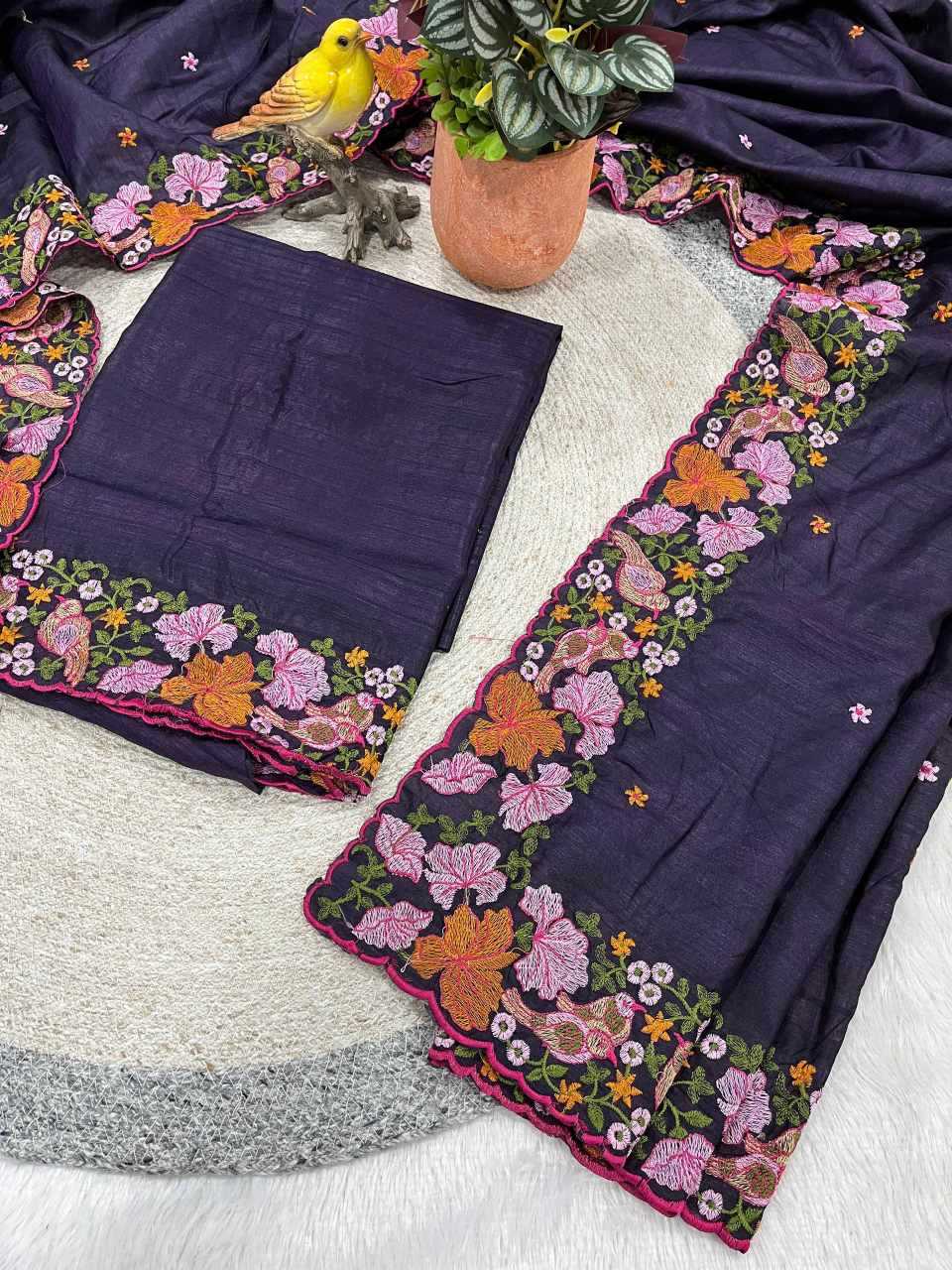 YNF Wholesale Slub Silk Embroidered Sarees KESH621 6072 | Surat Manufacturer