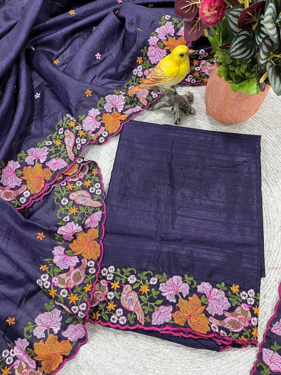 YNF Wholesale Slub Silk Embroidered Sarees KESH621 6072 | Surat Manufacturer