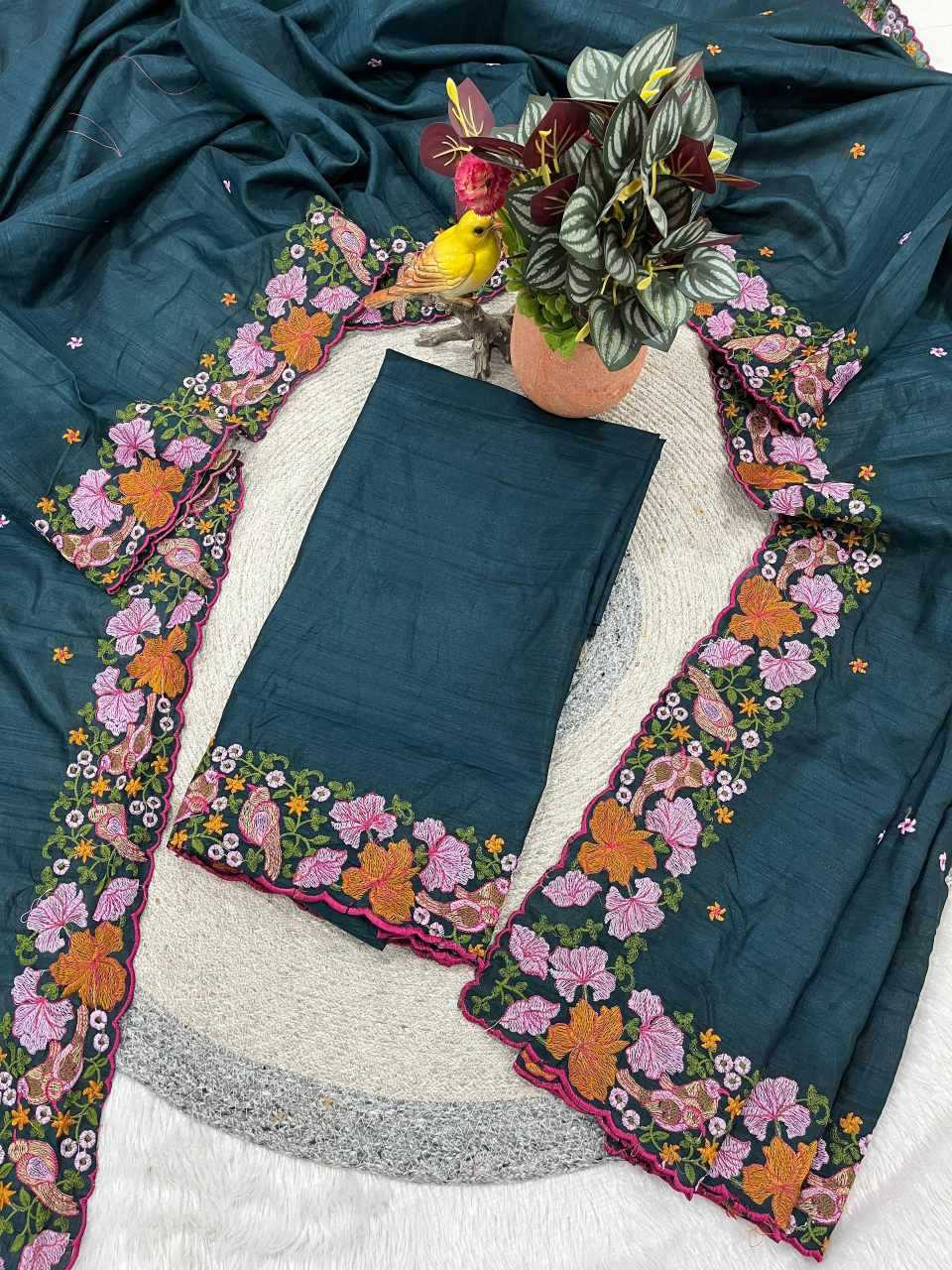 YNF Wholesale Slub Silk Embroidered Sarees KESH621 6072 | Surat Manufacturer