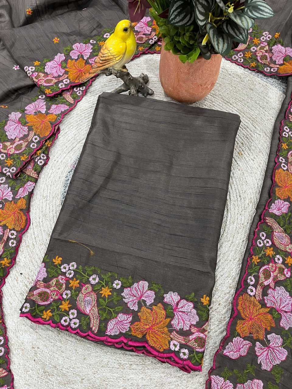 YNF Wholesale Slub Silk Embroidered Sarees KESH621 6072 | Surat Manufacturer