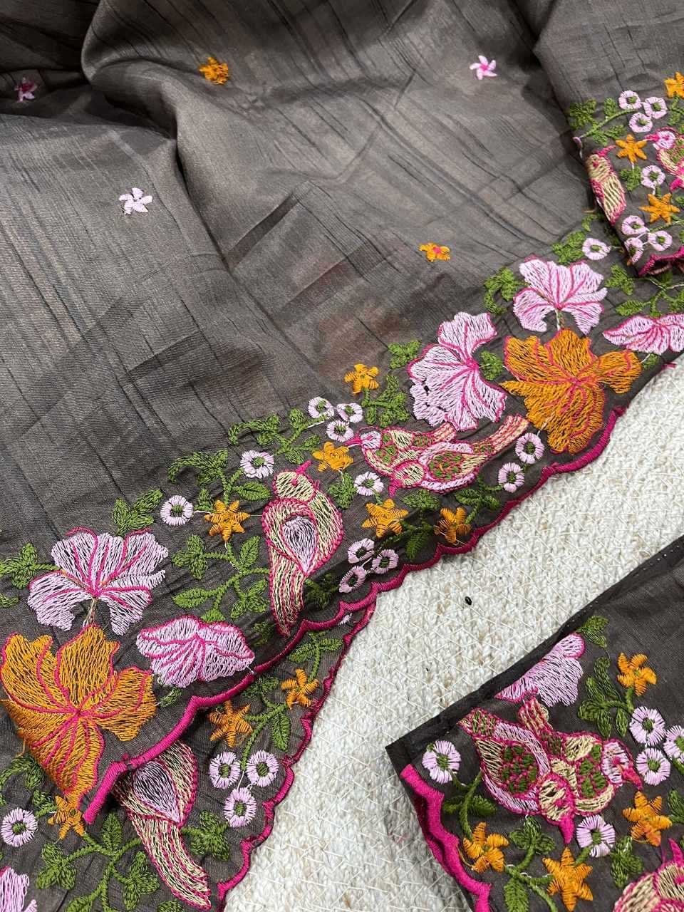 YNF Wholesale Slub Silk Embroidered Sarees KESH621 6072 | Surat Manufacturer