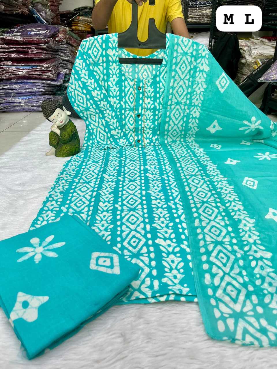 YNF Wholesale Slub Silk Party wear suits KESH720 batik | Surat Manufacturer