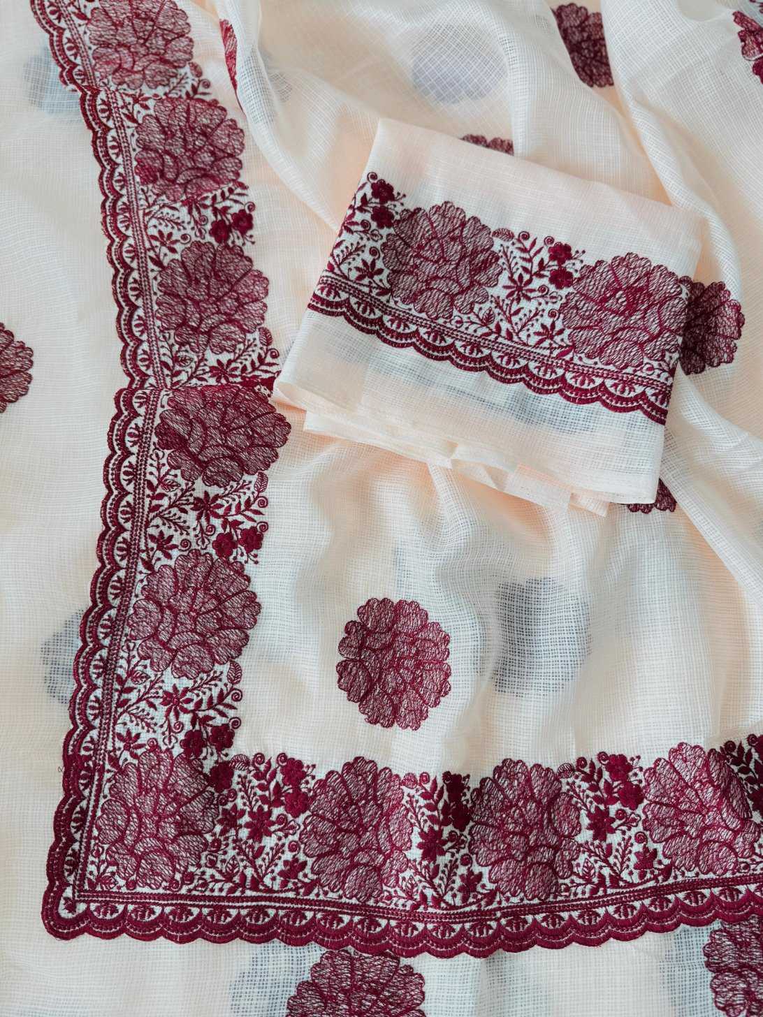 YNF Wholesale Soft Cotton Embroidered Sarees KESH549 MALI | Surat Manufacturer