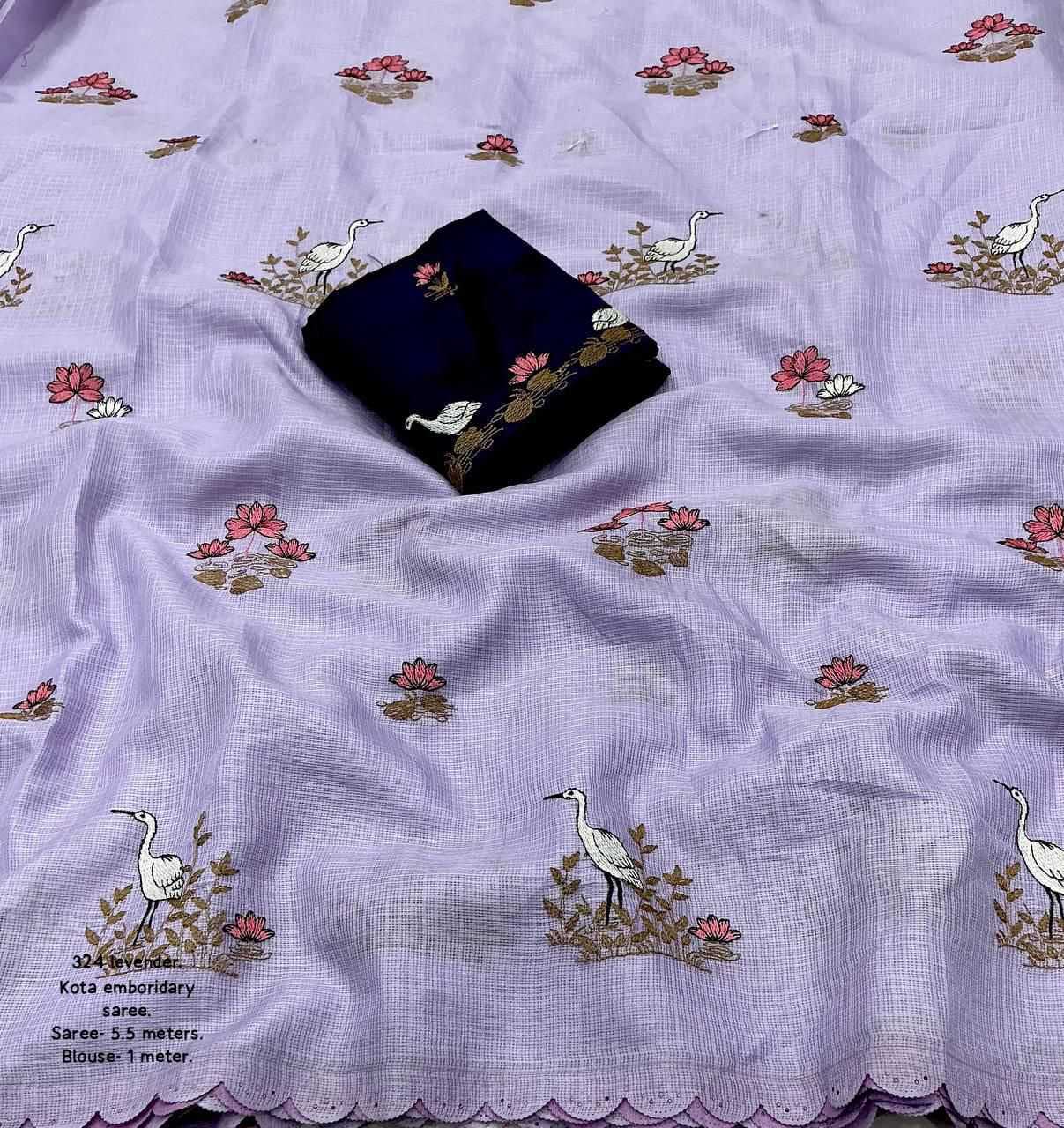 YNF Wholesale Soft Kota Fancy Sarees KESH433 324 | Surat Manufacturer