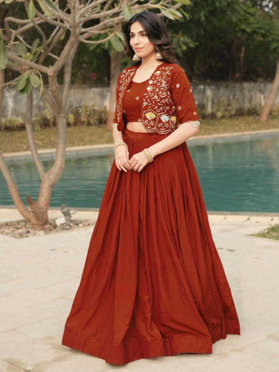 YNF Wholesale Soft Vichitra Vichitra Silk Wedding Lehenga RIN119 8228 | Surat Manufacturer