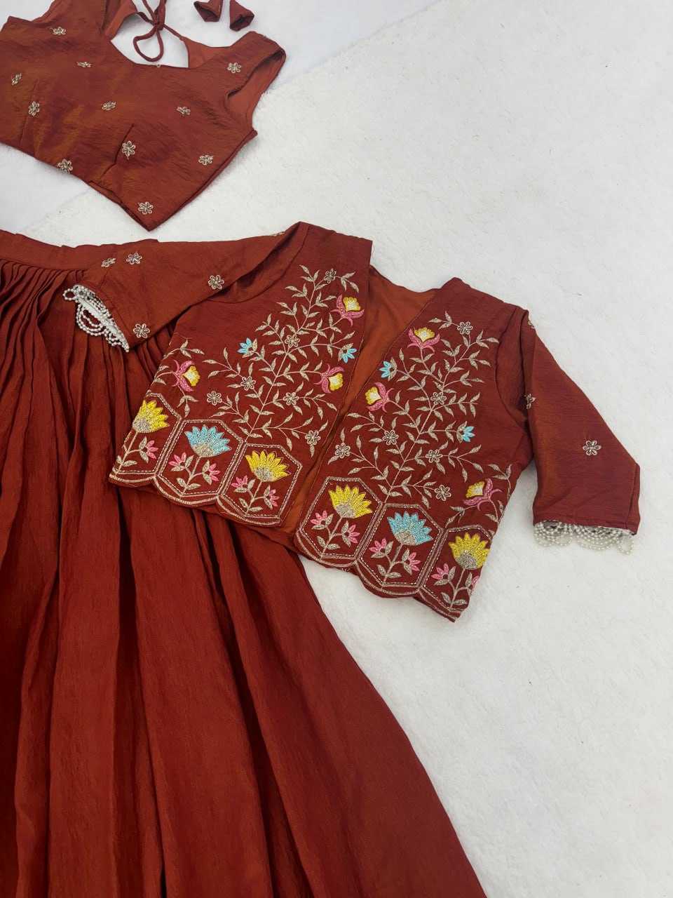 YNF Wholesale Soft Vichitra Vichitra Silk Wedding Lehenga RIN119 8228 | Surat Manufacturer