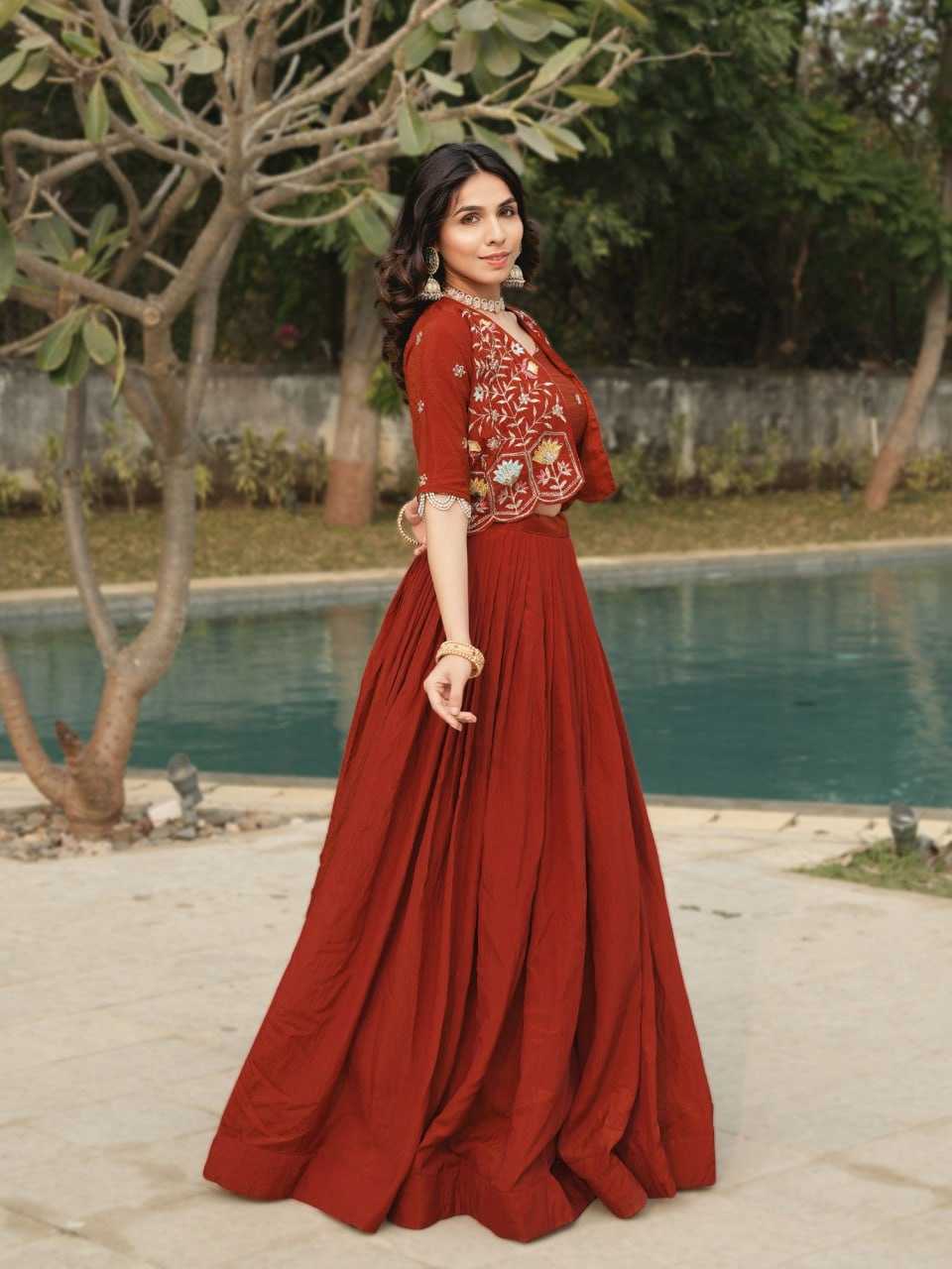 YNF Wholesale Soft Vichitra Vichitra Silk Wedding Lehenga RIN119 8228 | Surat Manufacturer