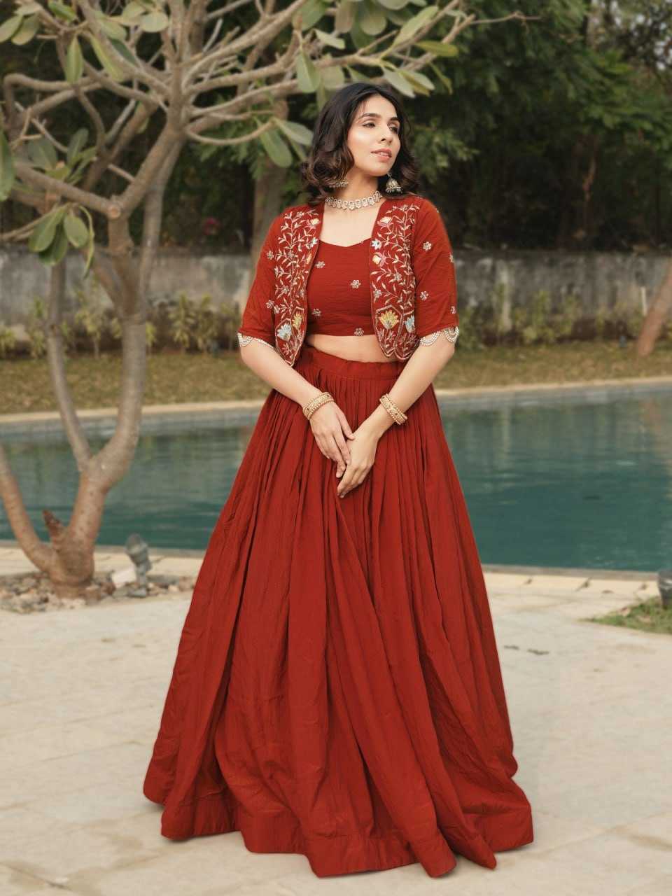 YNF Wholesale Soft Vichitra Vichitra Silk Wedding Lehenga RIN119 8228 | Surat Manufacturer