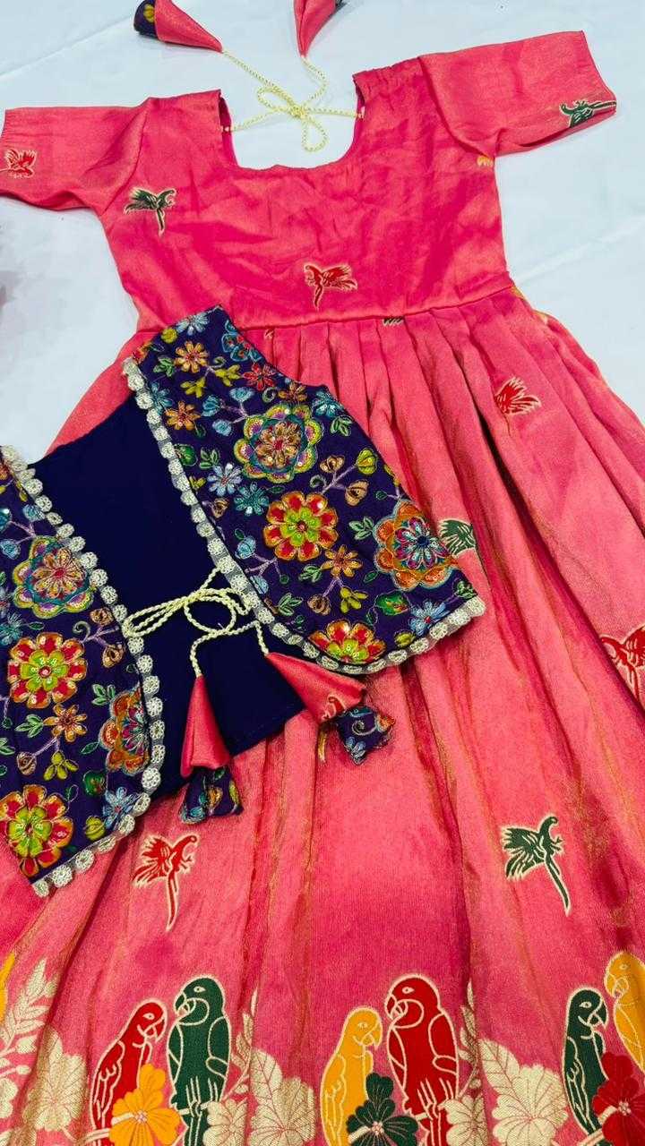 YNF Wholesale Tissue Silk Kids Gown RIN235 123 | Surat Manufacturer