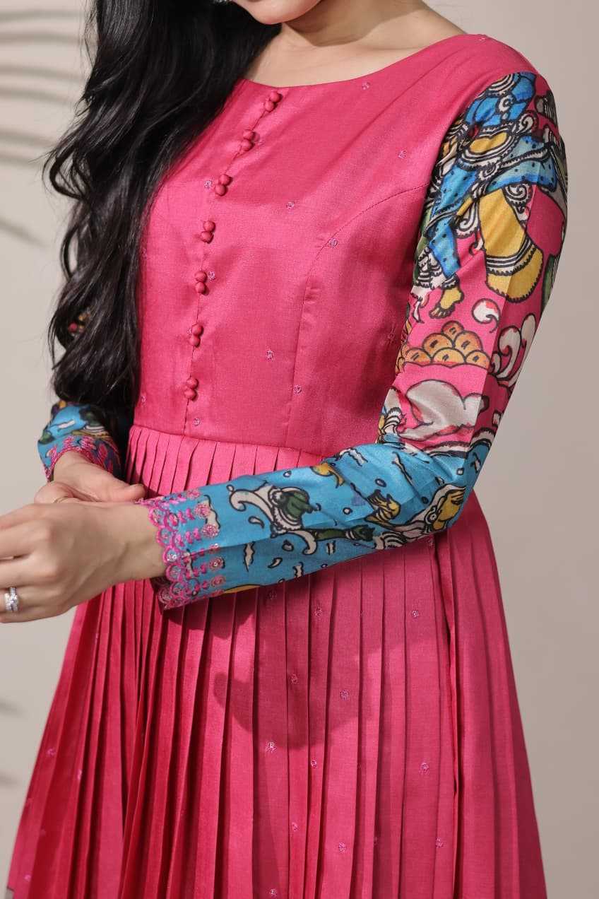YNF Wholesale Tussar Silk Embroidery Gowns KESH249 2096 | Surat Manufacturer