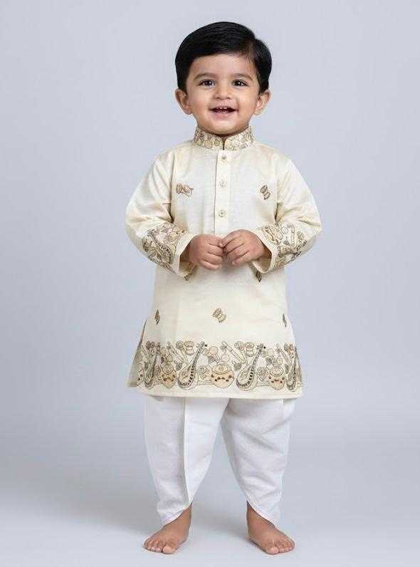 YNF Wholesale Tussar Silk Kids Dhoti Kurta KESH728 Tusser Silk | Surat Manufacturer