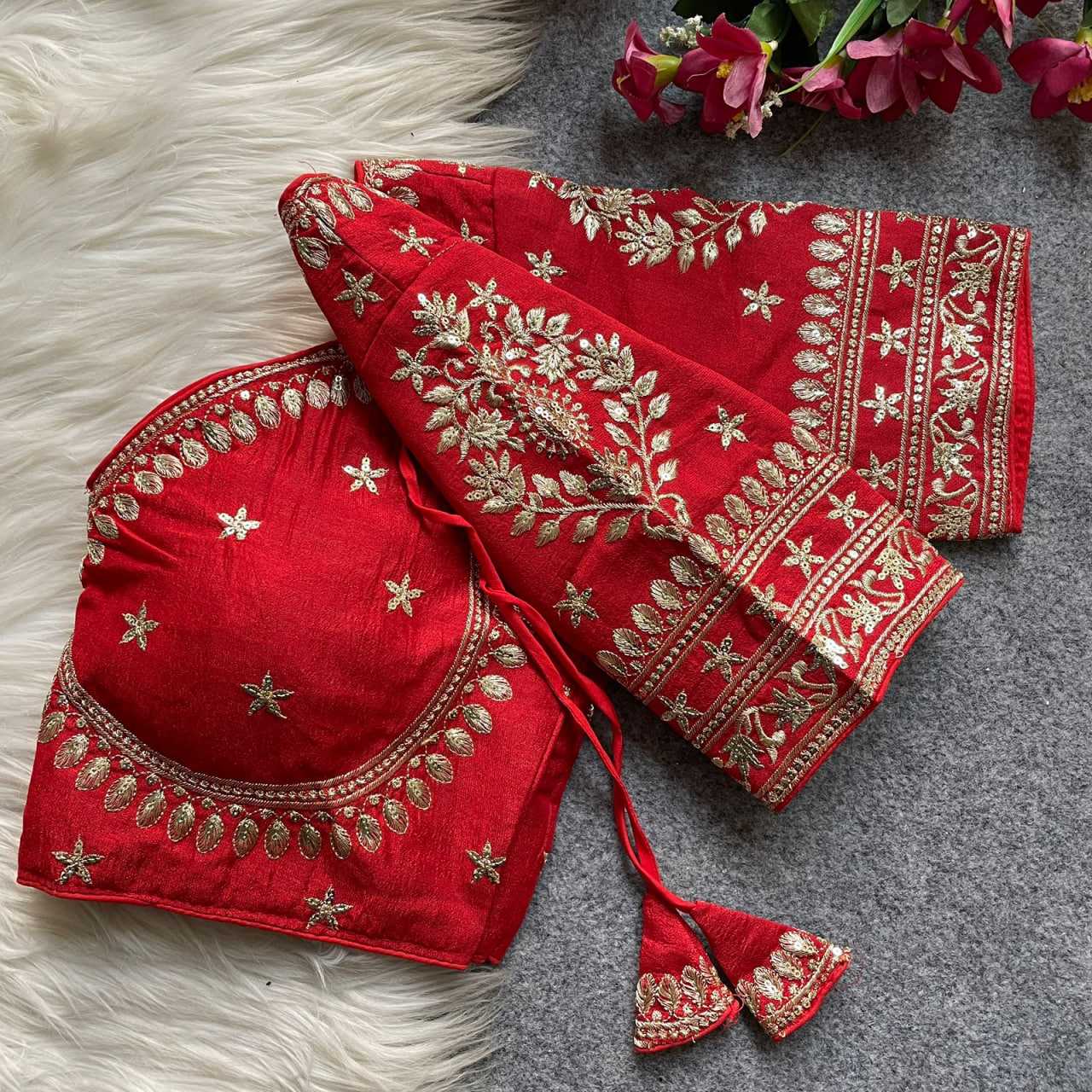 YNF Wholesale Vichitra Silk Sequence Embroidery Blouse KESH426 MUMTAZ CUT | Surat Manufacturer