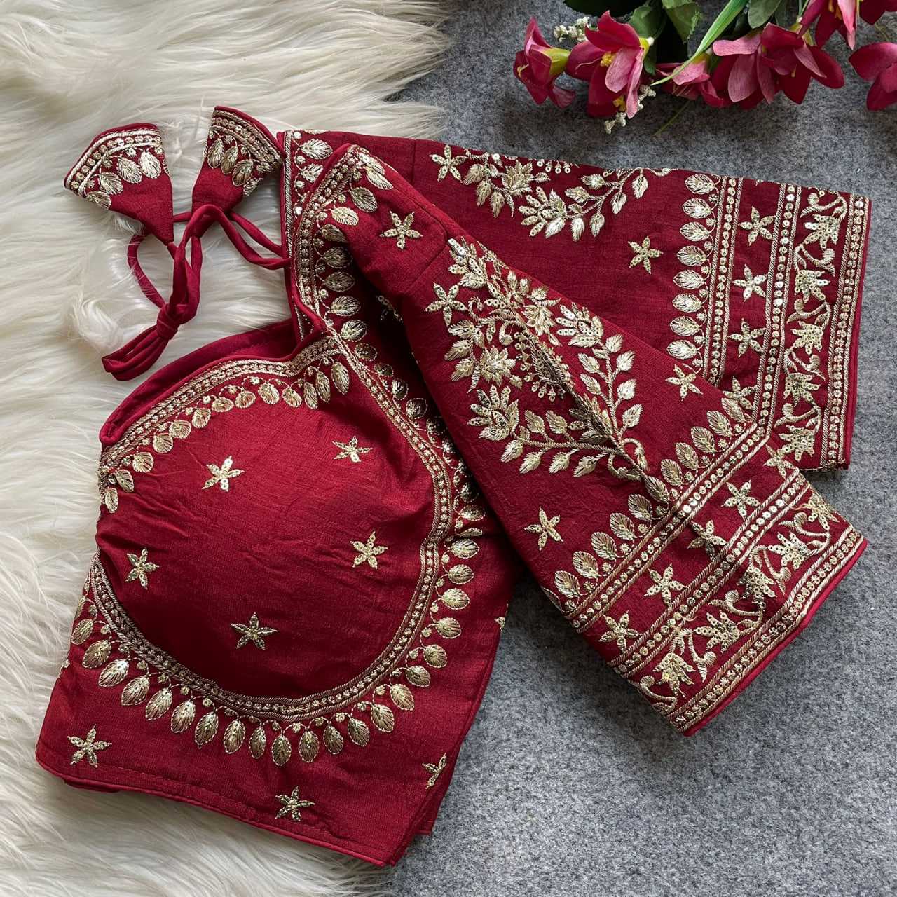 YNF Wholesale Vichitra Silk Sequence Embroidery Blouse KESH426 MUMTAZ CUT | Surat Manufacturer