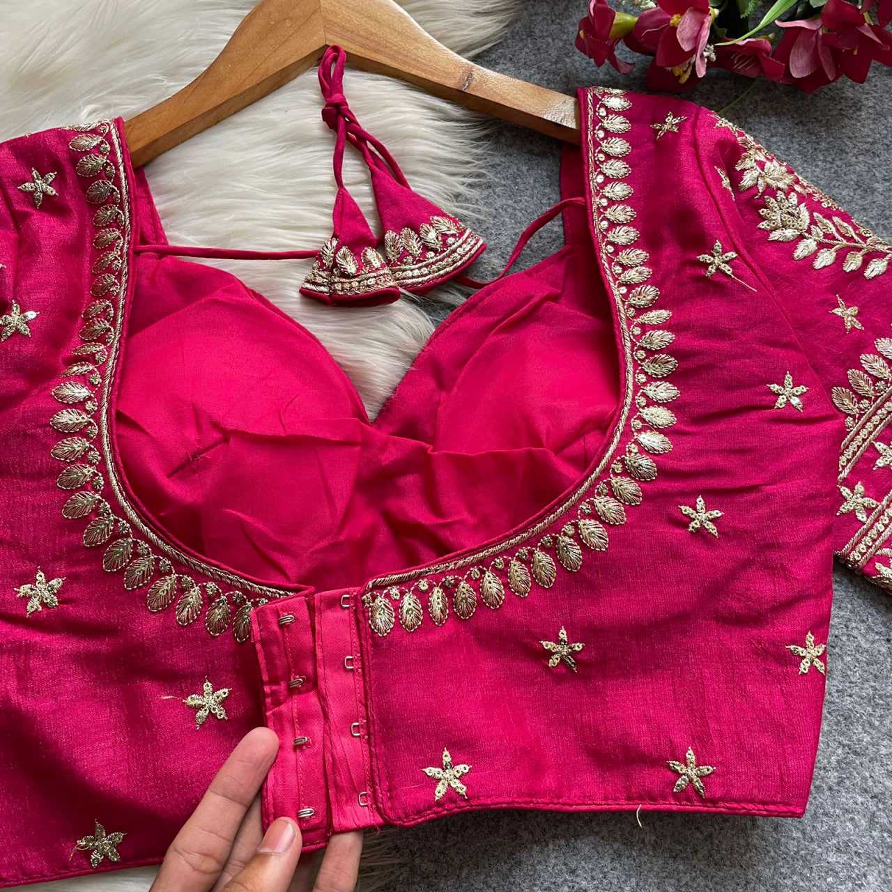 YNF Wholesale Vichitra Silk Sequence Embroidery Blouse KESH426 MUMTAZ CUT | Surat Manufacturer