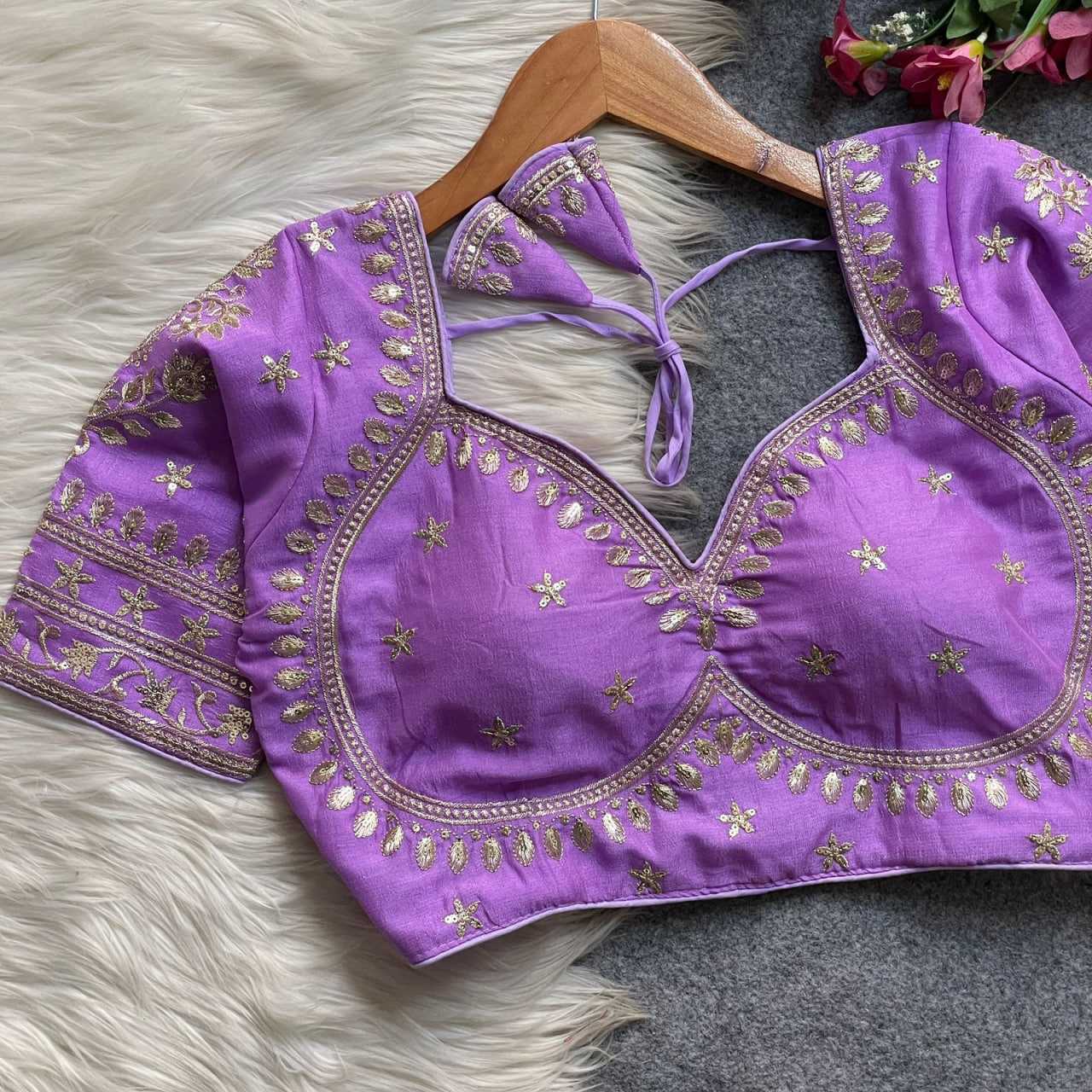 YNF Wholesale Vichitra Silk Sequence Embroidery Blouse KESH426 MUMTAZ CUT | Surat Manufacturer