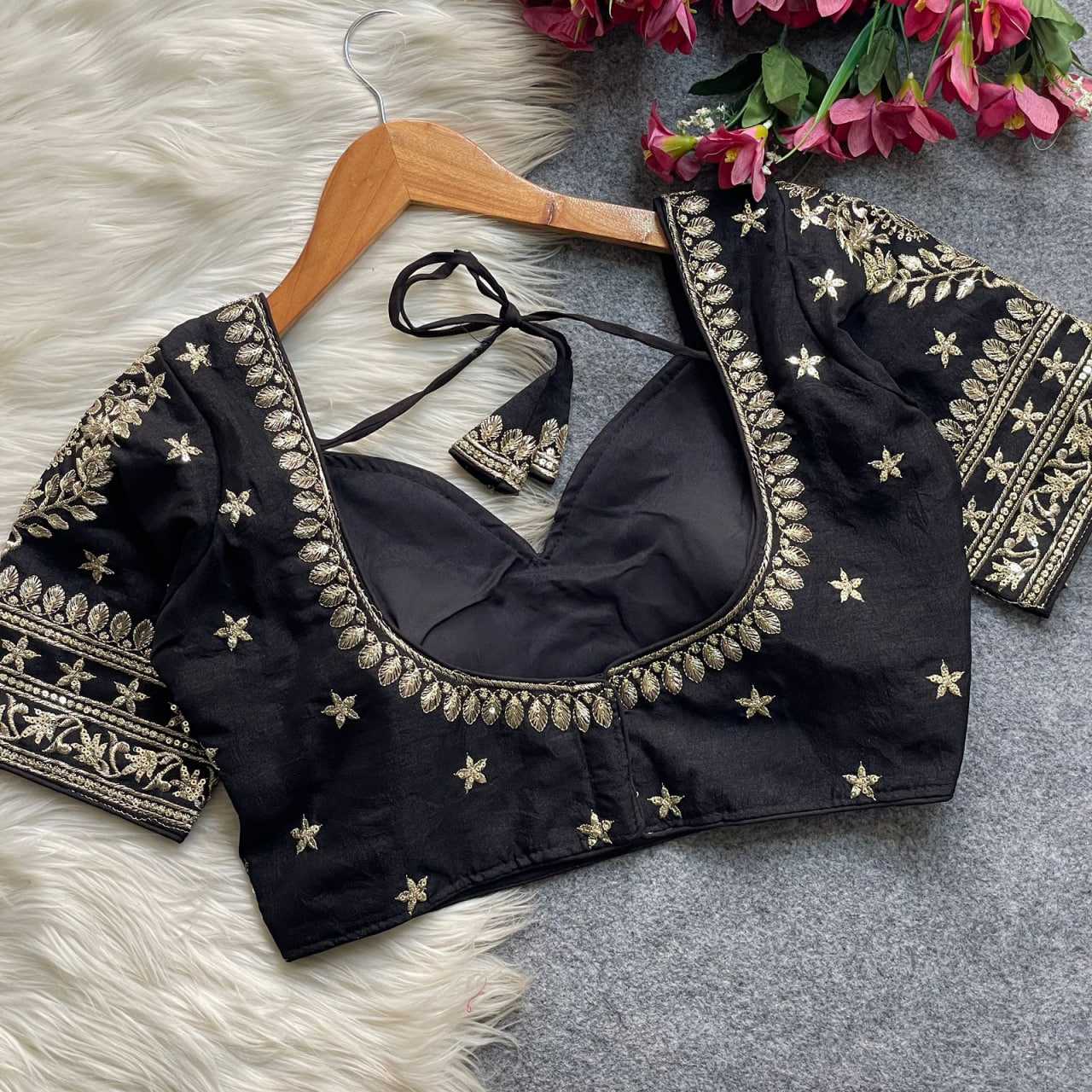 YNF Wholesale Vichitra Silk Sequence Embroidery Blouse KESH426 MUMTAZ CUT | Surat Manufacturer