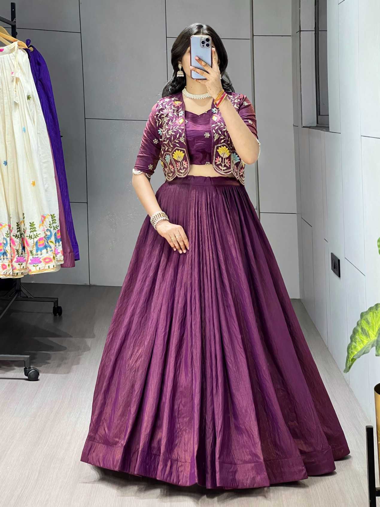 YNF Wholesale Vichitra Silk Wedding Lehenga KESH530 jacket-Lehenga | Surat Manufacturer