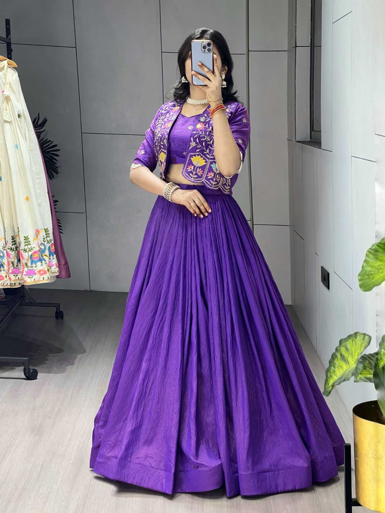 YNF Wholesale Vichitra Silk Wedding Lehenga KESH530 jacket-Lehenga | Surat Manufacturer