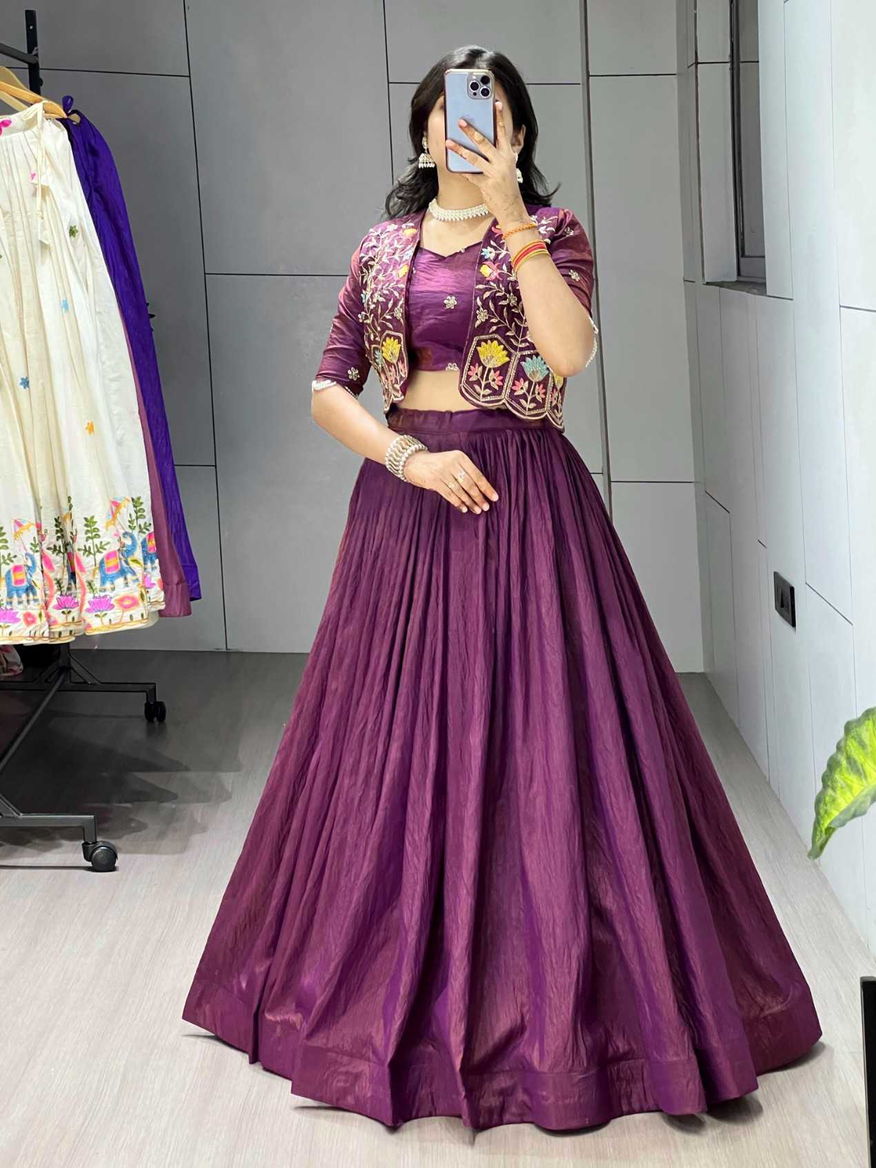 YNF Wholesale Vichitra Silk Wedding Lehenga KESH530 jacket-Lehenga | Surat Manufacturer