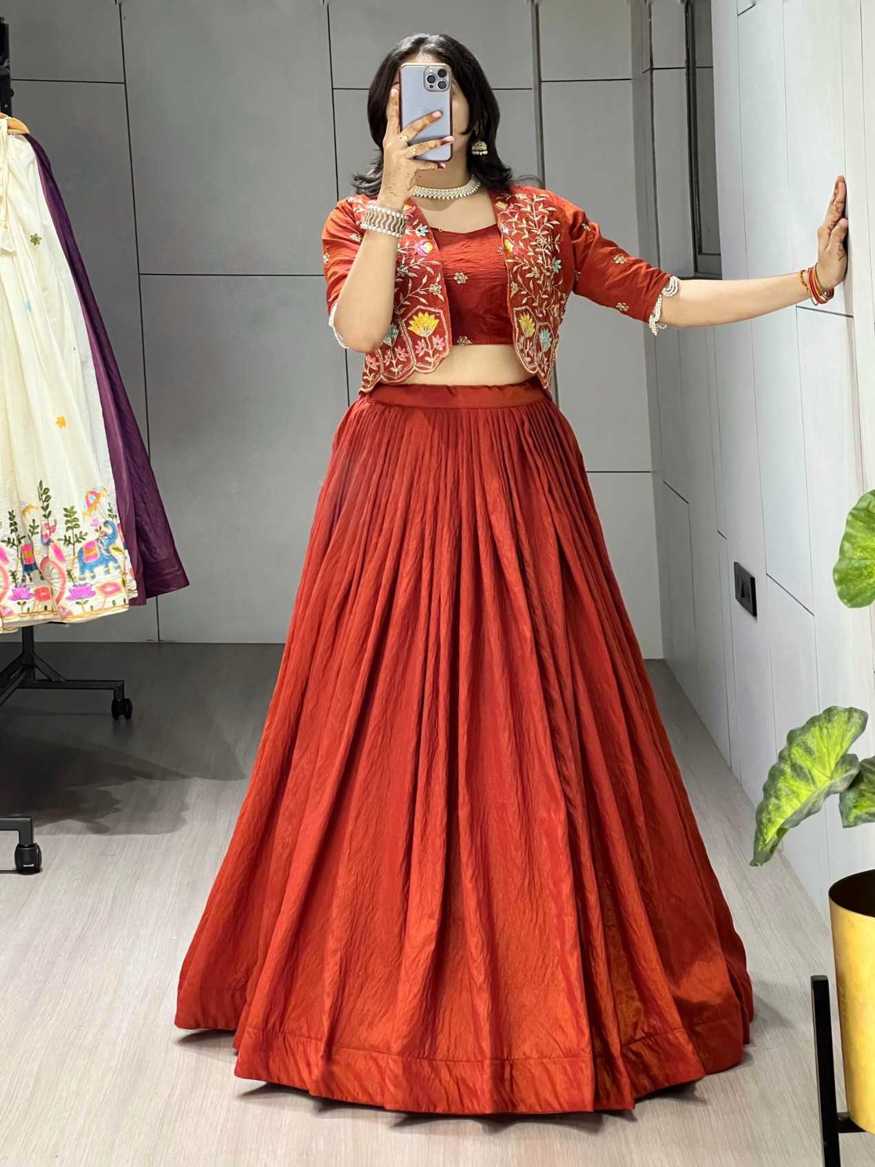 YNF Wholesale Vichitra Silk Wedding Lehenga KESH530 jacket-Lehenga | Surat Manufacturer