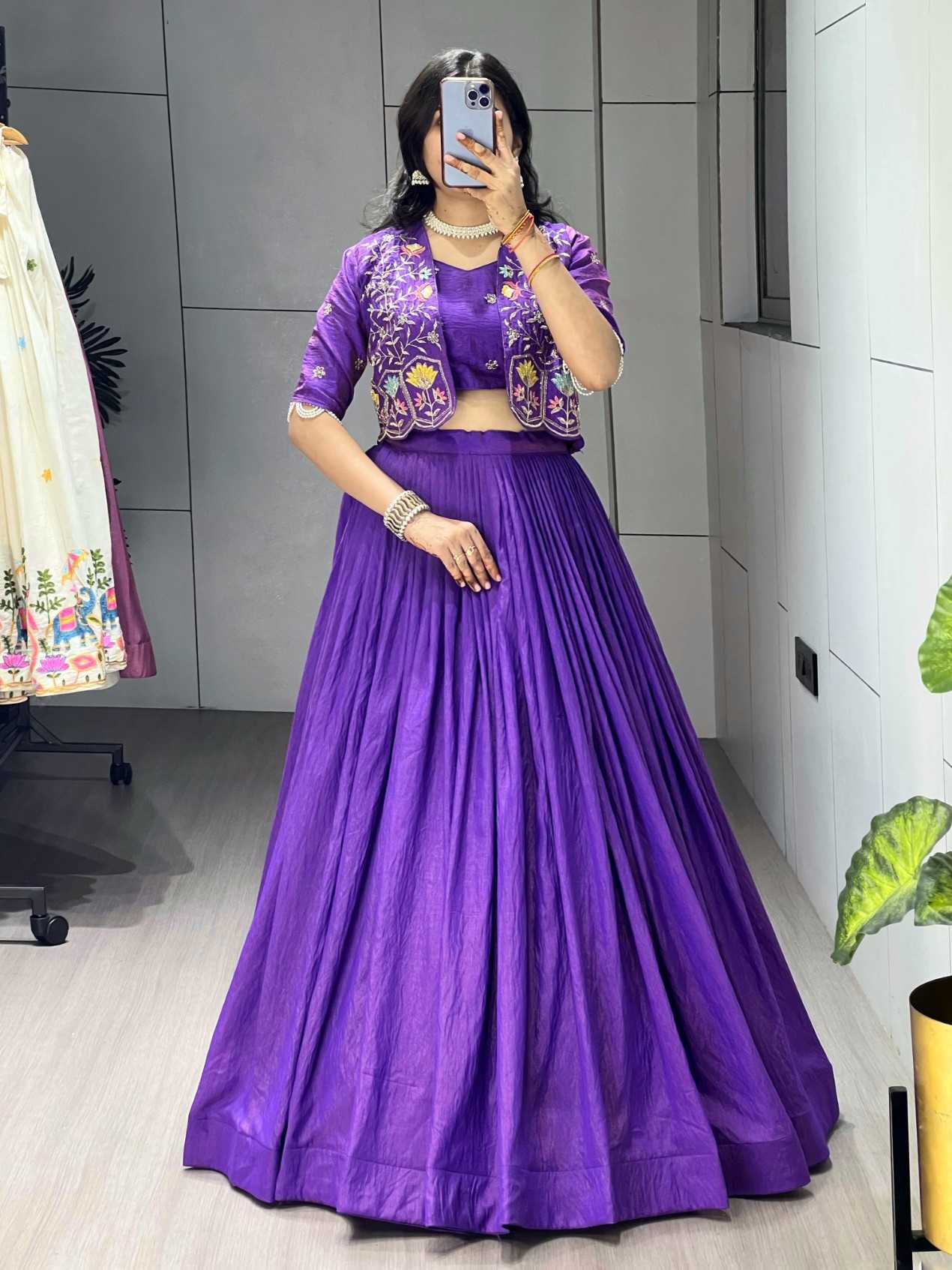 YNF Wholesale Vichitra Silk Wedding Lehenga KESH530 jacket-Lehenga | Surat Manufacturer
