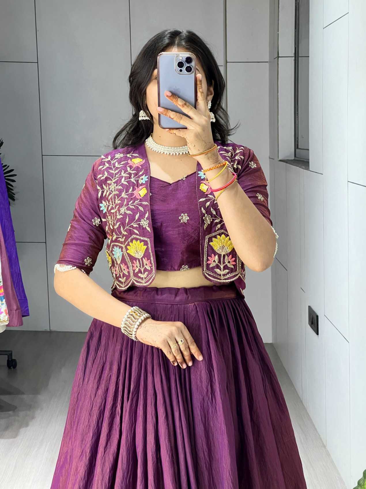 YNF Wholesale Vichitra Silk Wedding Lehenga KESH530 jacket-Lehenga | Surat Manufacturer