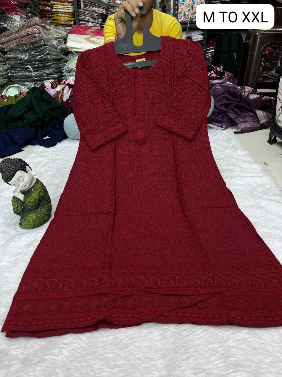 YNF Wholesale Viscose Rayon Festive Kurtis KESH720 102 | Surat Manufacturer