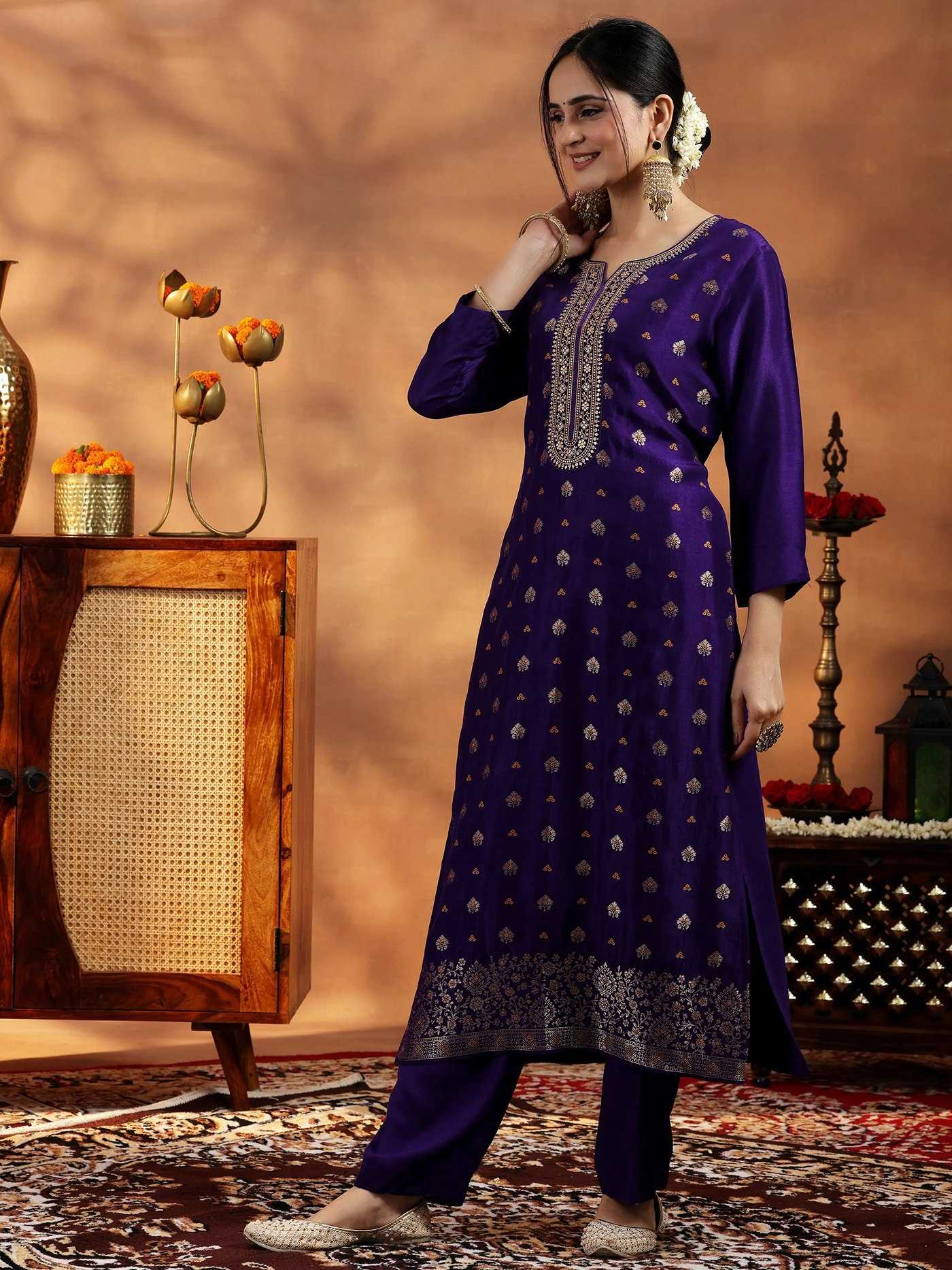 YNF Wholesale Art Silk Embroidery Suits KESH334 Wooglee | Surat Manufacturer