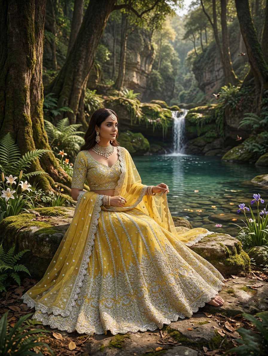 YNF Wholesale Butterfly Net Embroidered Lehenga KESH630 1093 | Surat Manufacturer