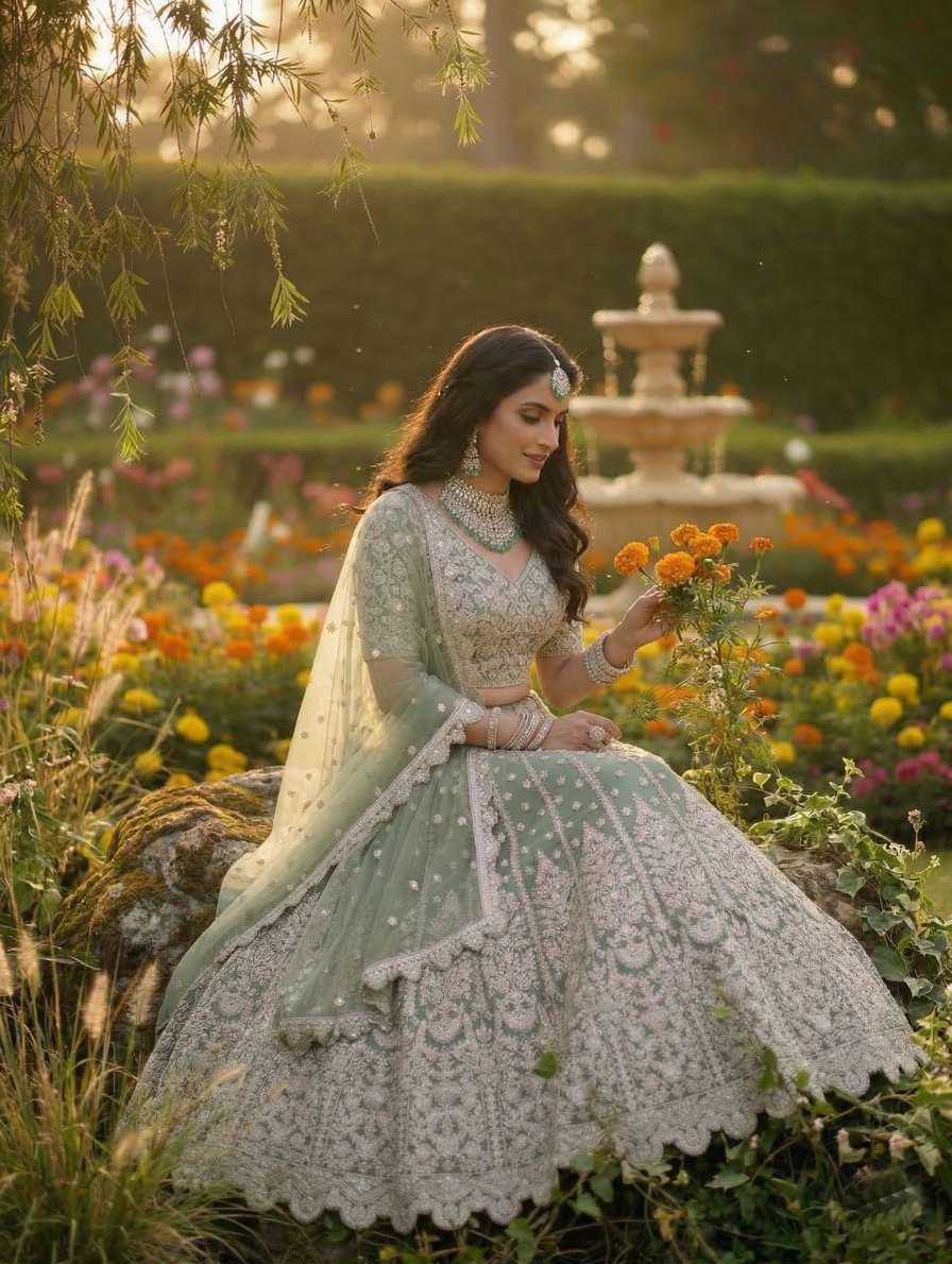 YNF Wholesale Butterfly Net Embroidered Lehenga KESH630 1093 | Surat Manufacturer