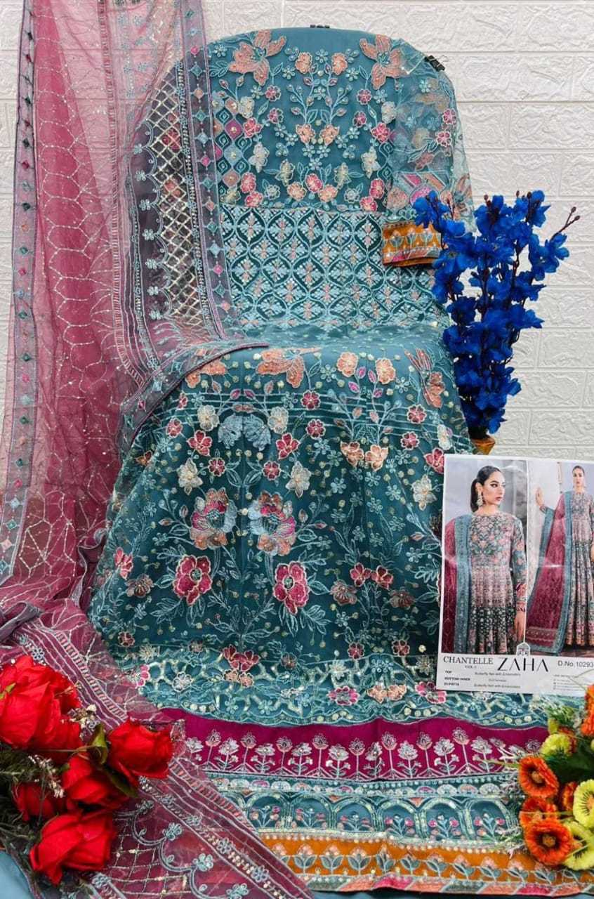 YNF Wholesale Butterfly Net Embroidery Gowns KESH677 ZAHA CHANTELLE-VOL-5 10293 | Surat Manufacturer